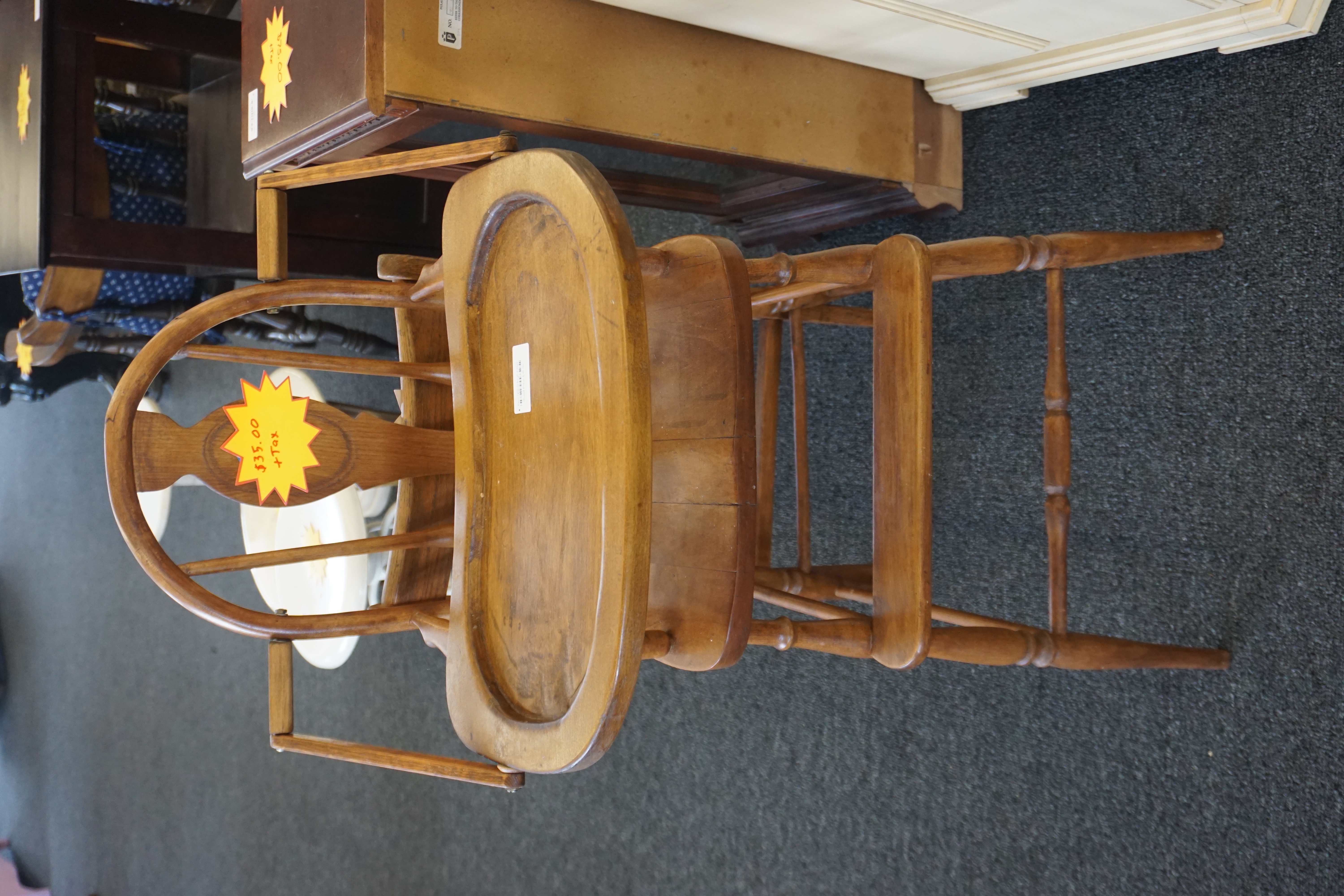 (image for) Vintage Wooden High Chair (7867)