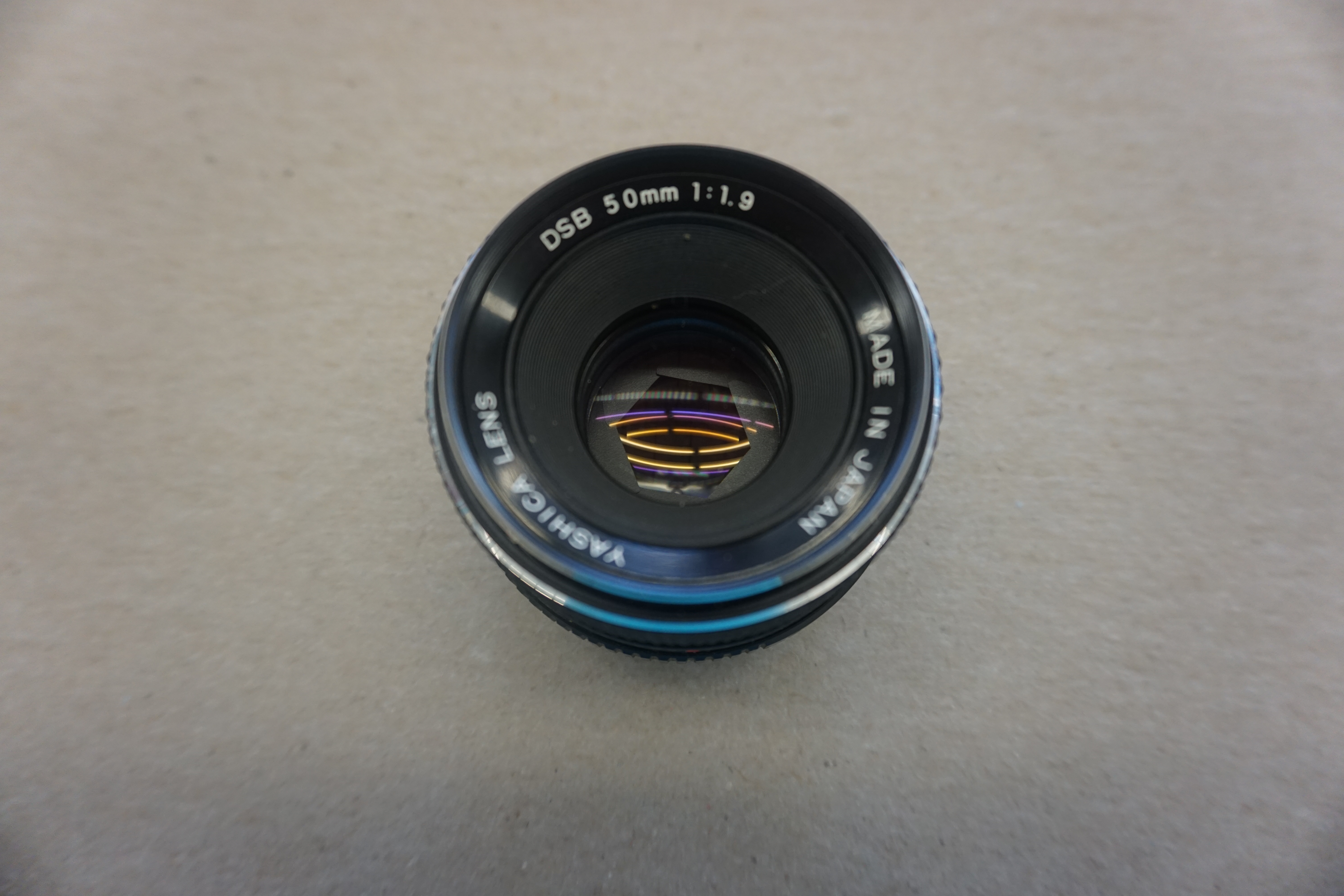 (image for) Yashica Lens DSB 50MM 1:1.9 no. 22601115 (7500)