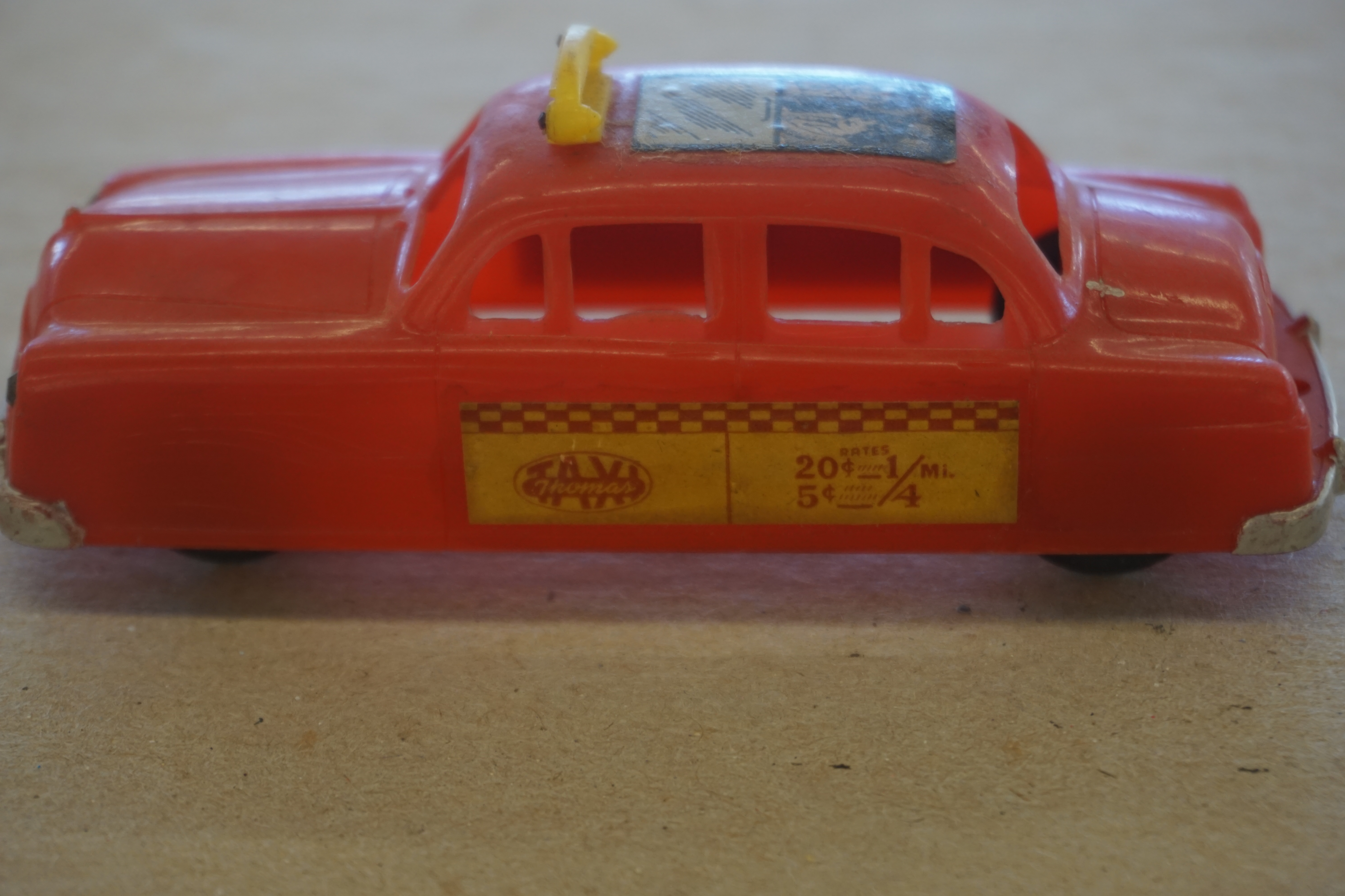 (image for) Thomas Plastics Taxi 4.5" Long 1.5" Wide (1450)