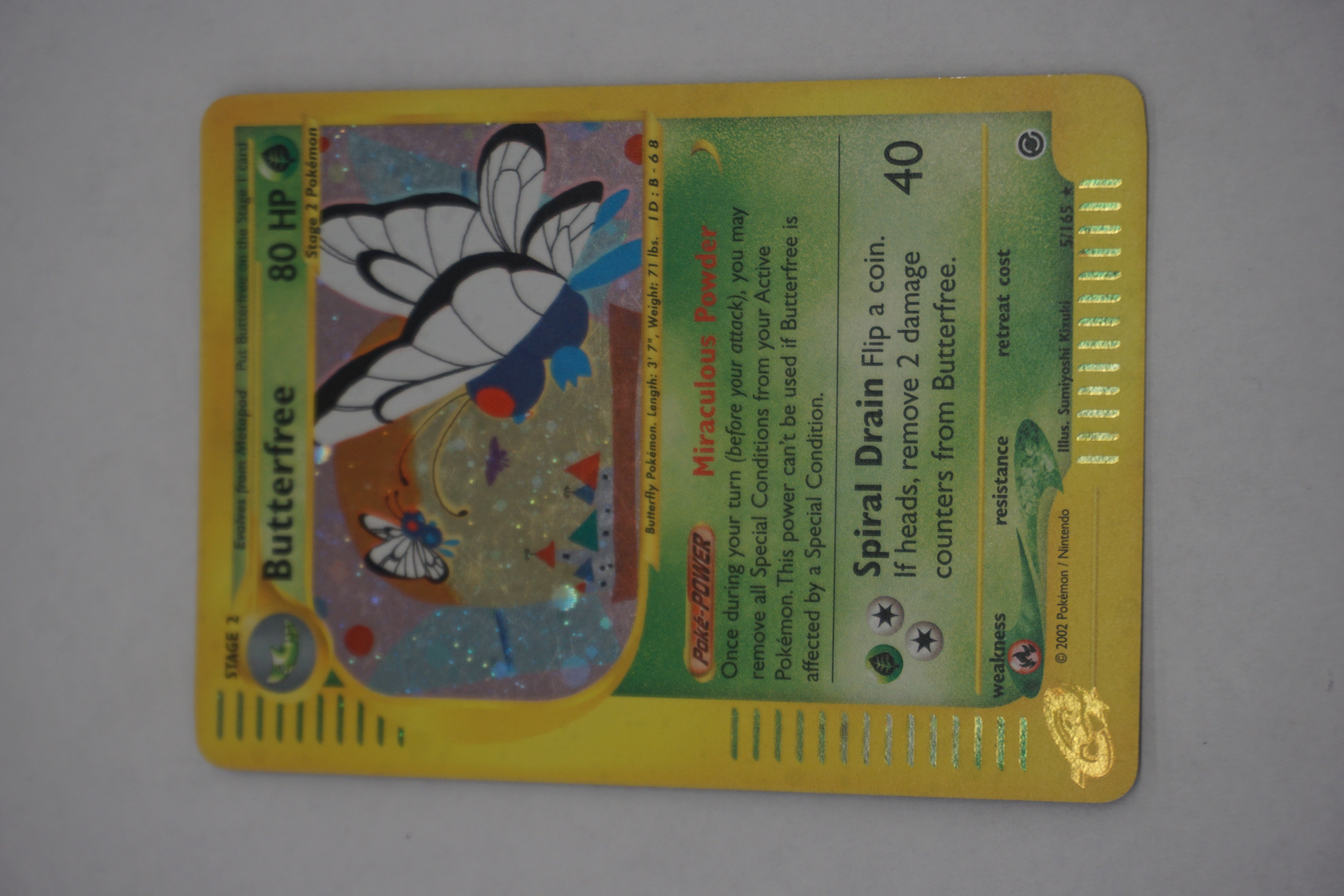 (image for) Butterfree (5) Expedition set holofoil Pokemon card (8661)