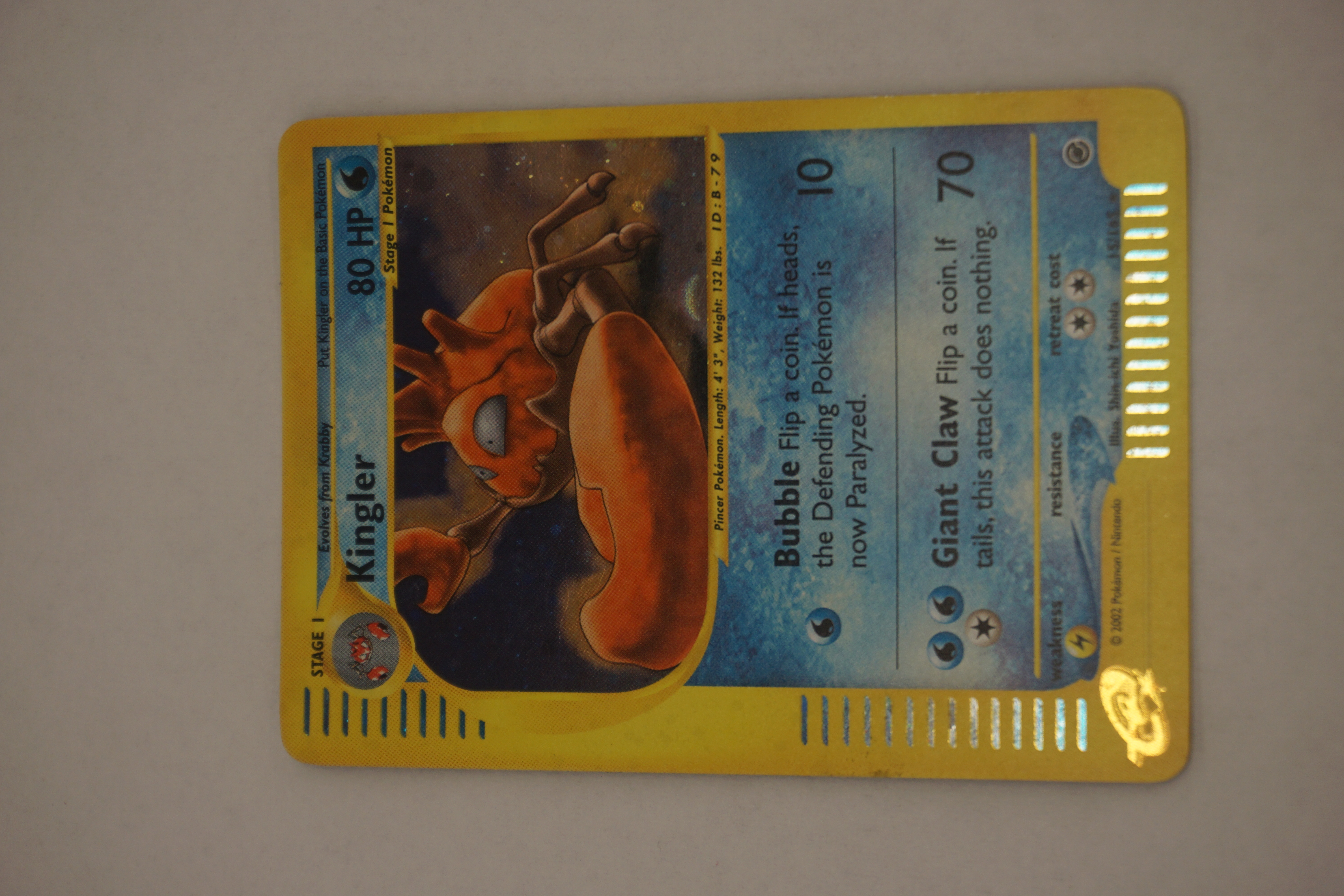 (image for) Kingler (15) Expedition holofoil Pokemon card (8646)