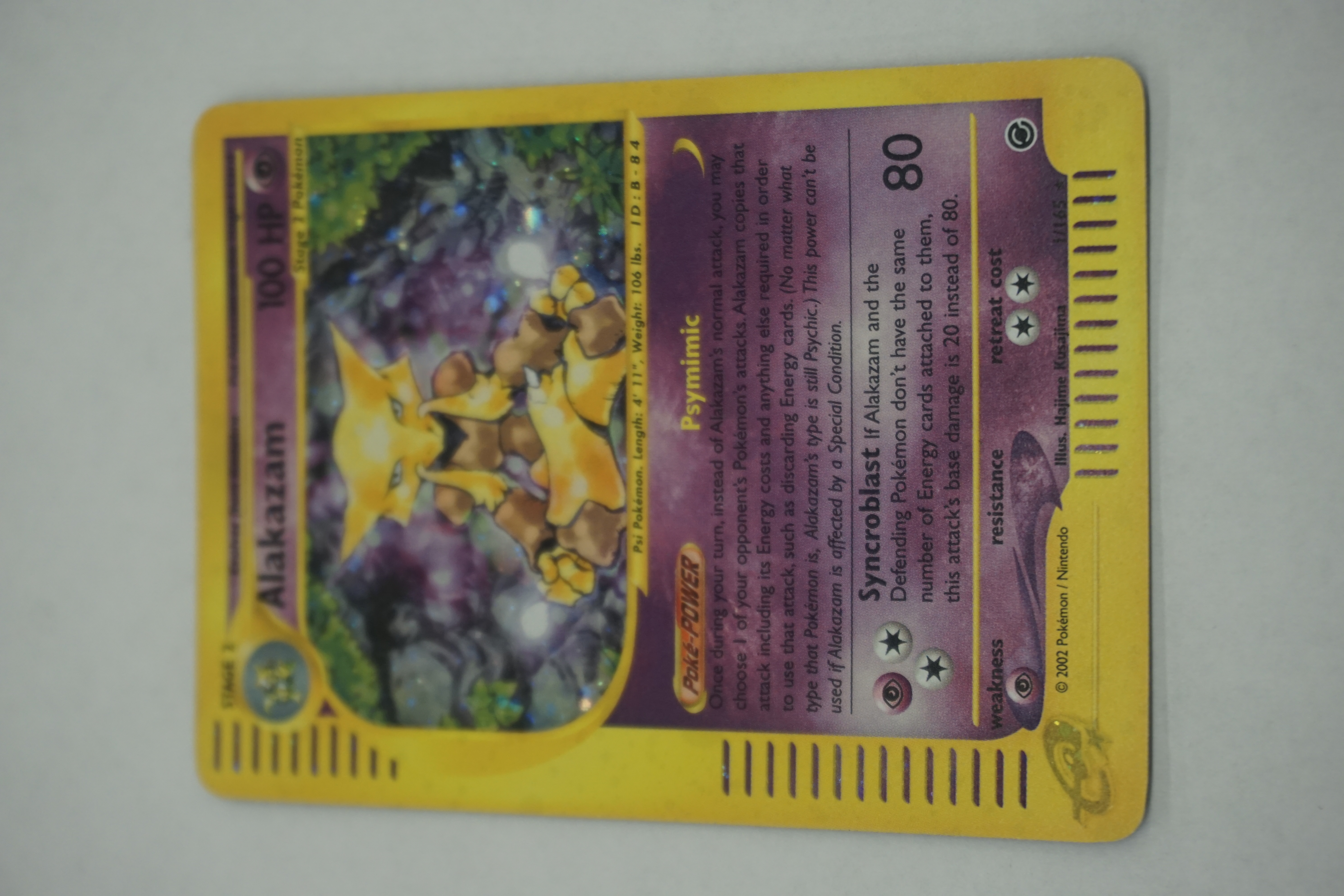 (image for) Alakazam (1) Expedition holofoil Pokemon card (8683)