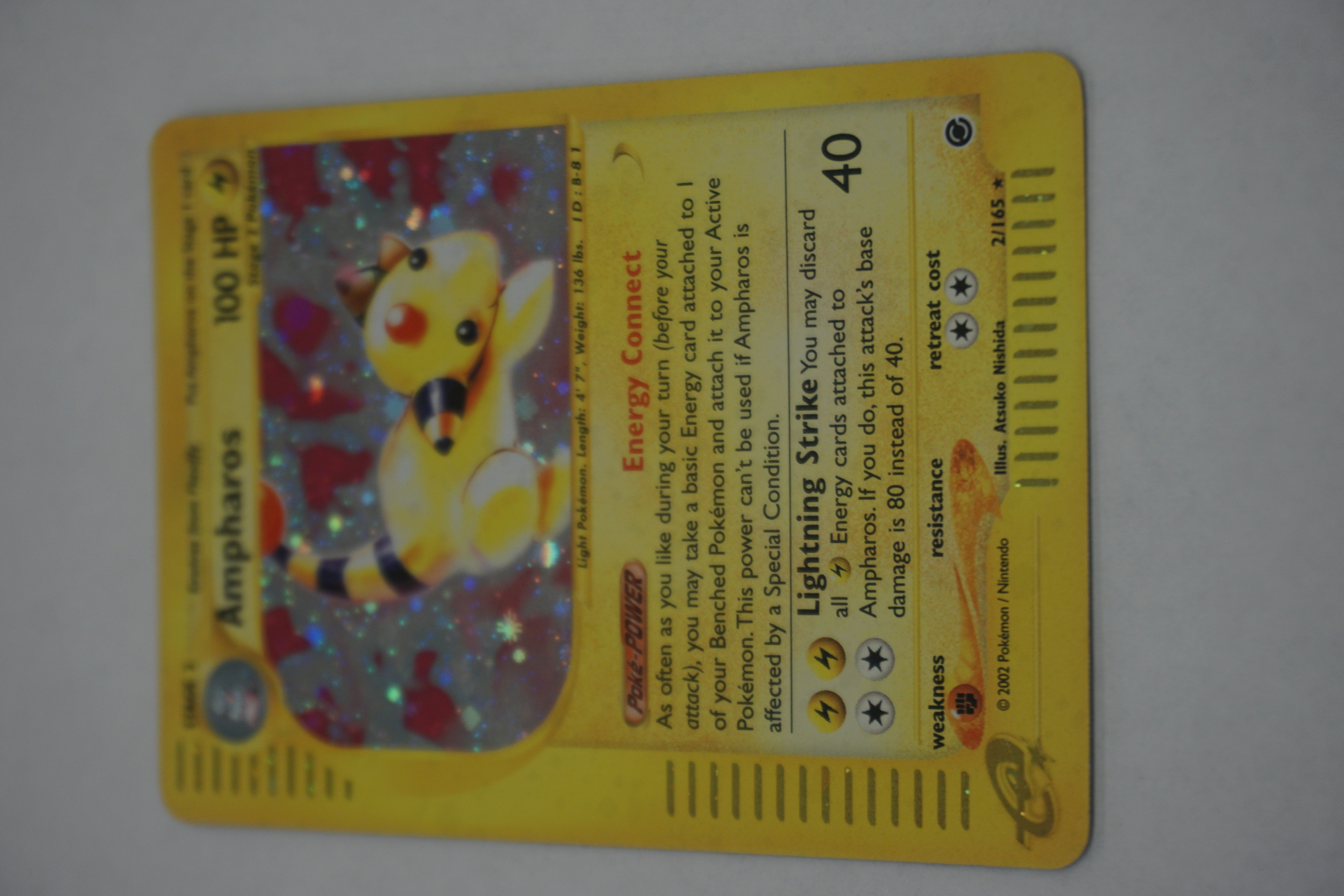 (image for) Ampheros (2) Expedition holofoil Pokemon card (8692)