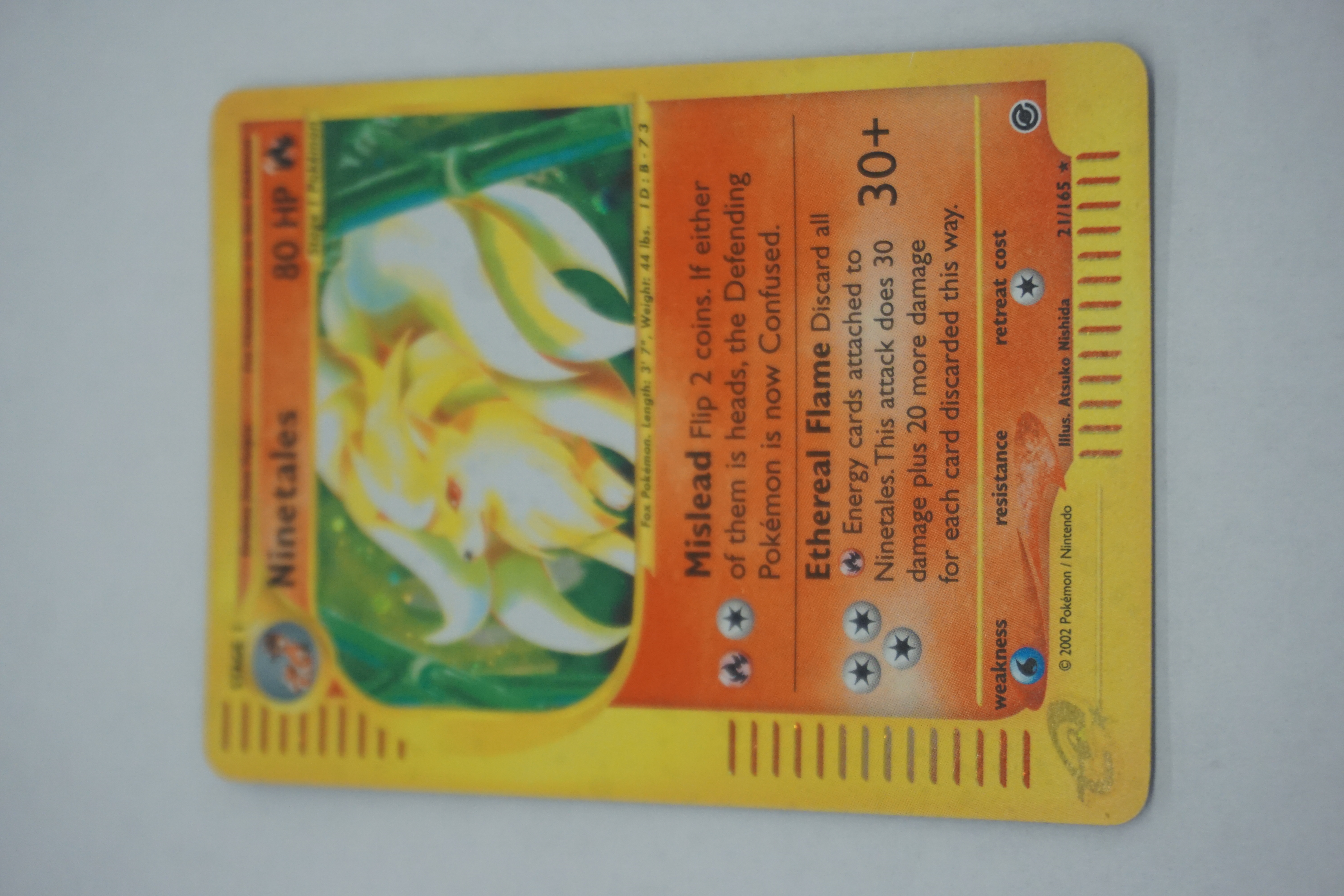 (image for) Ninetails (21) Expedition holofoil Pokemon card (8664)