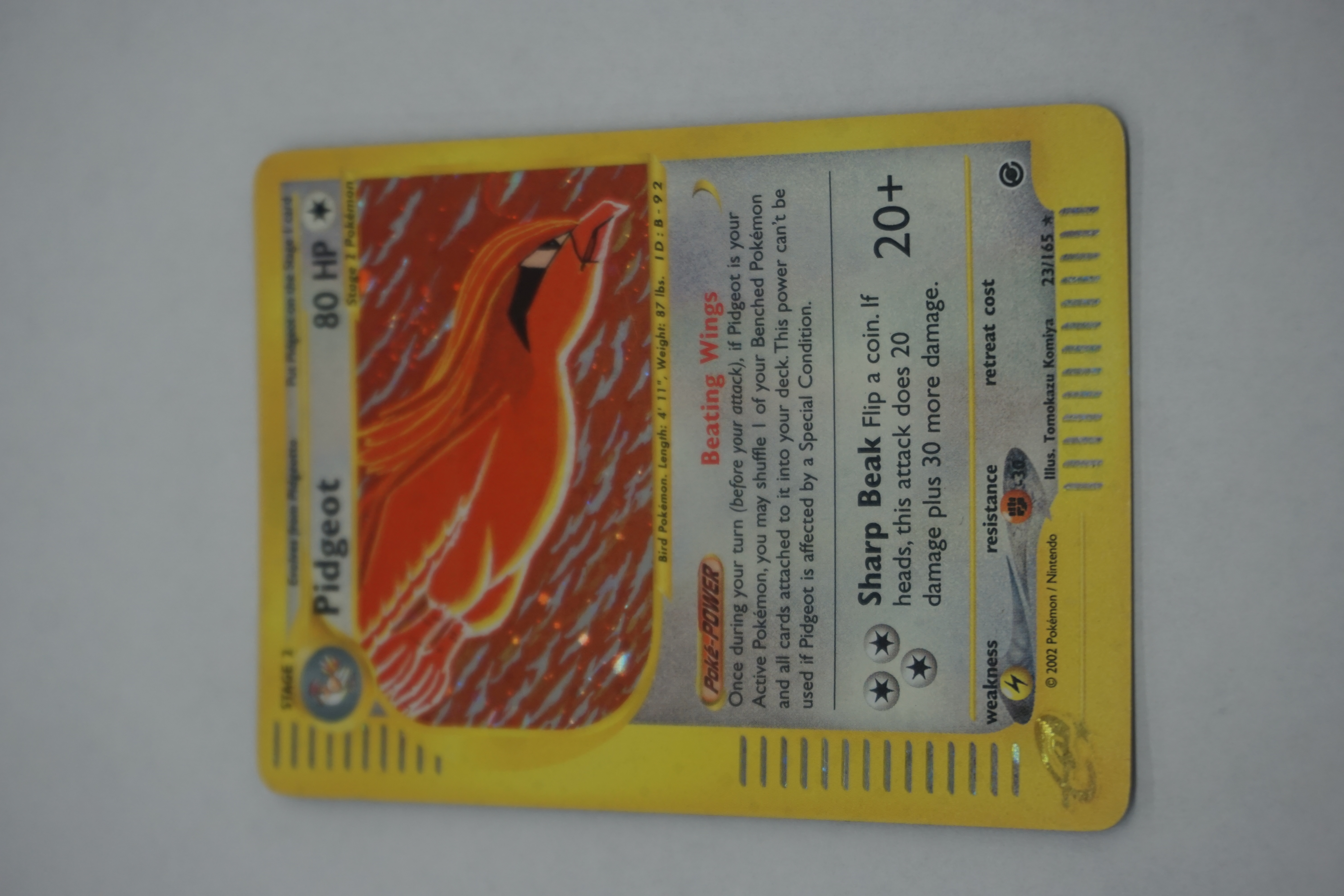 (image for) Pidgeot (23) Expedition holofoil Pokemon card (8662)