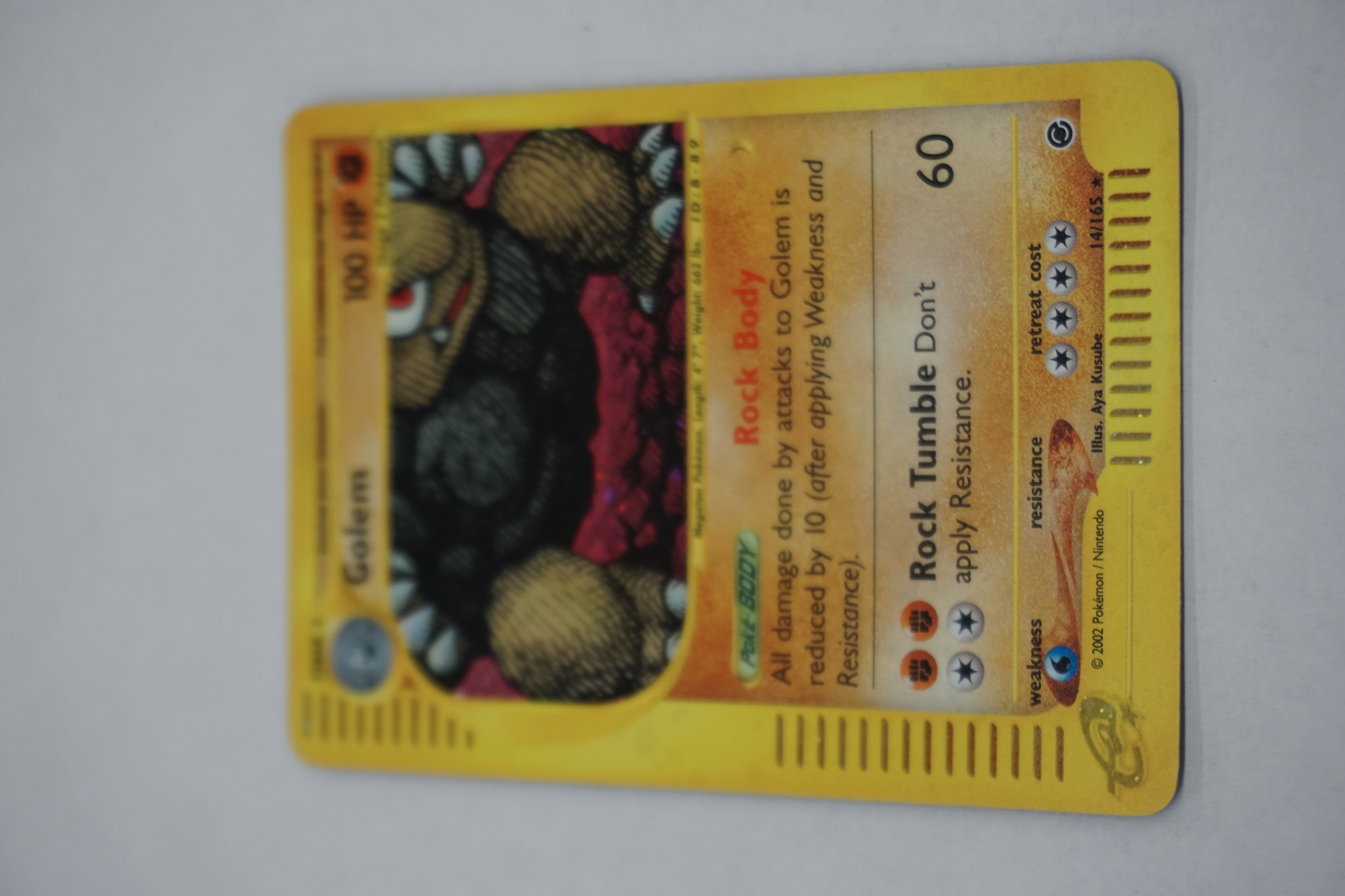 (image for) Golem (14) Expedition holofoil Pokemon card (8620)