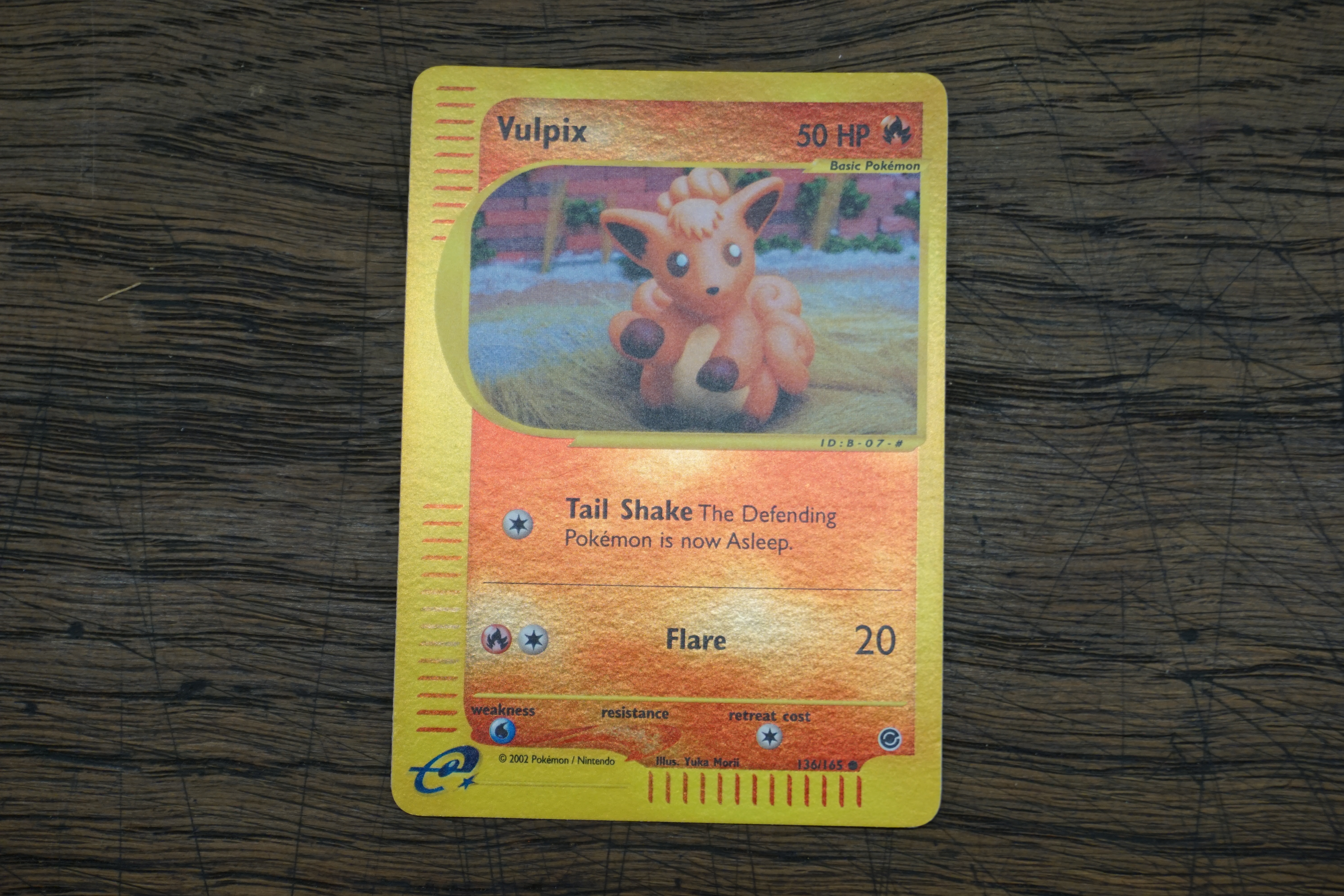 (image for) Vulpix (136) Expedition reverse holofoil Pokemon card (8625)