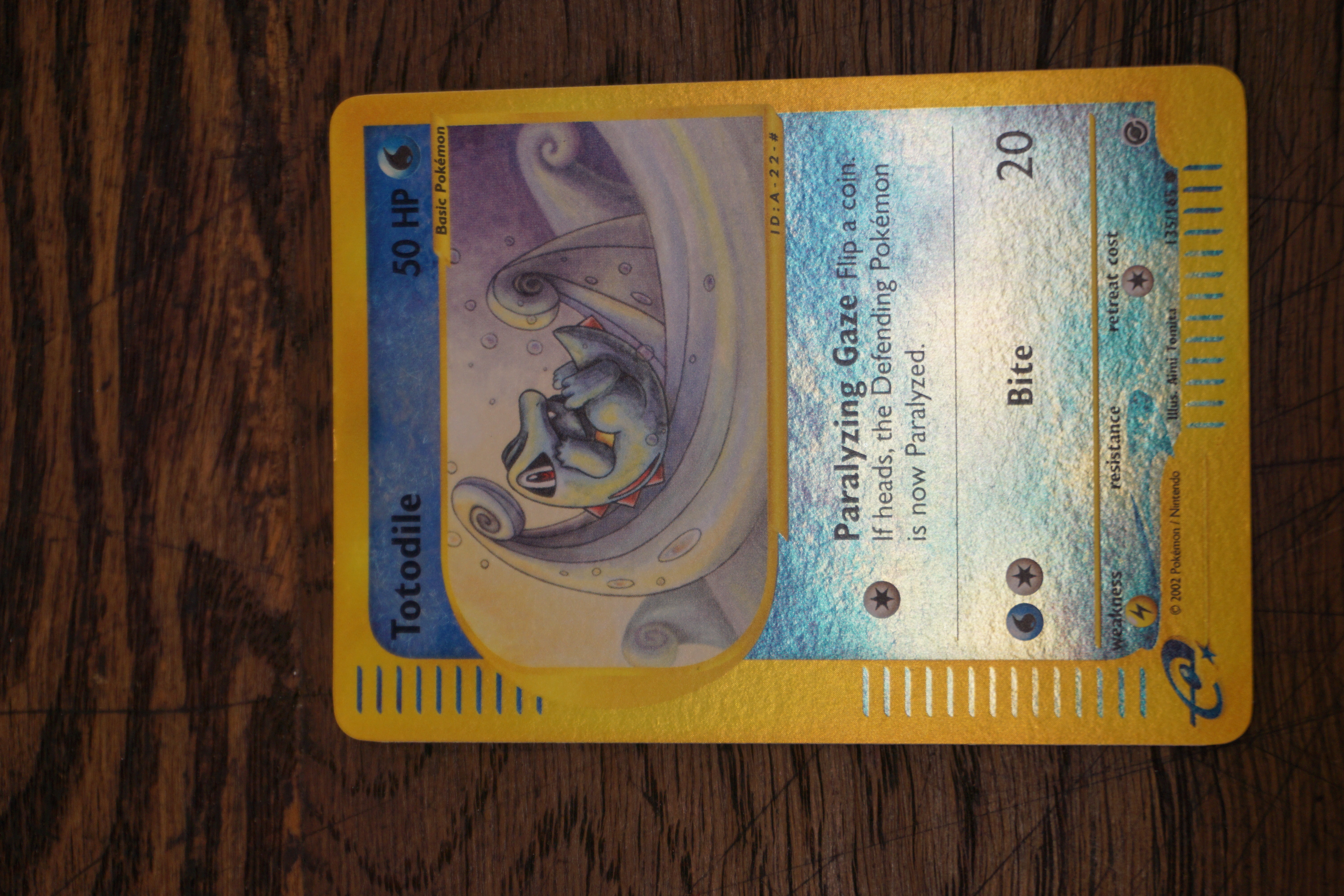 (image for) Totodile (135) Expedition reverse holofoil Pokemon card (8676)