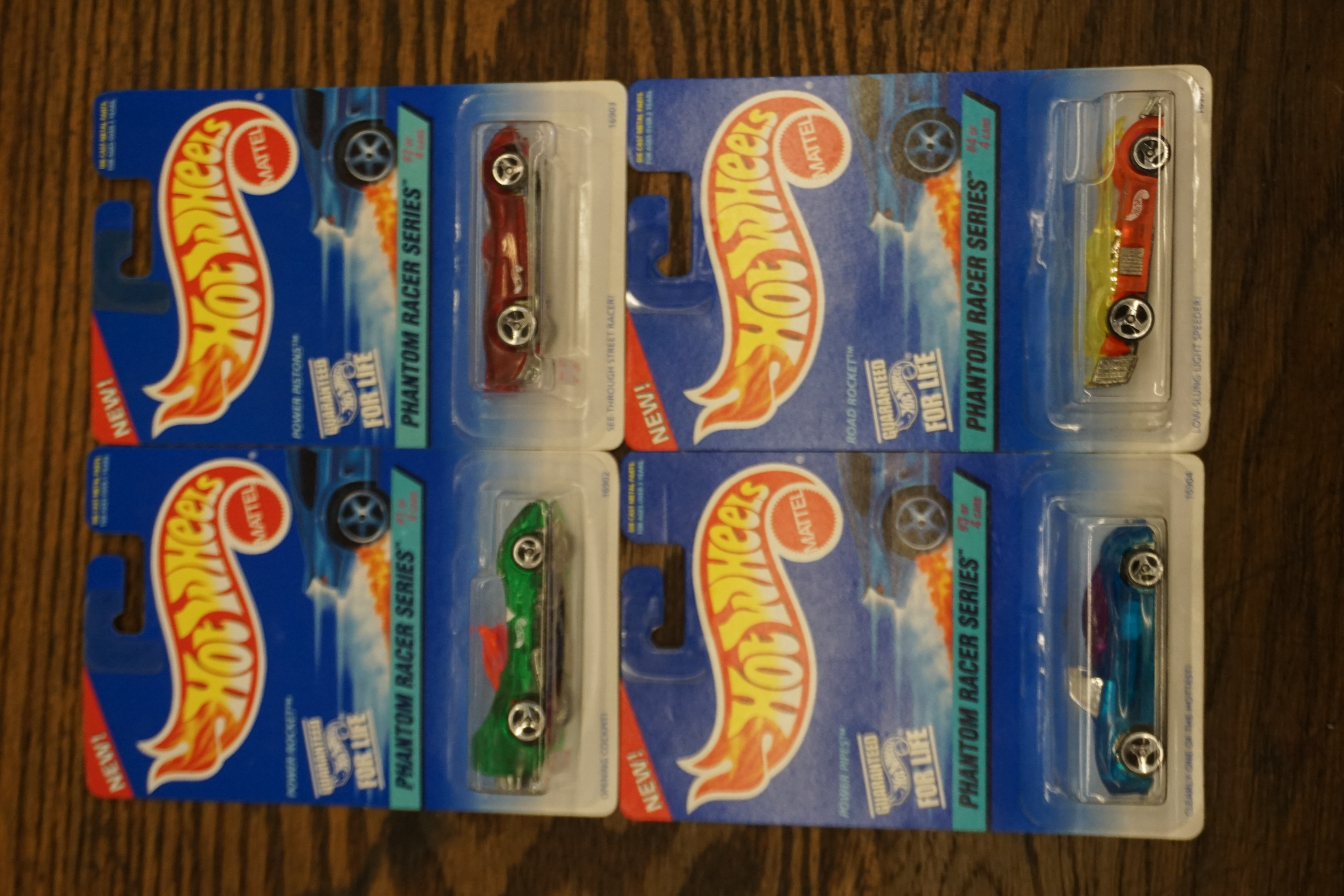 (image for) HotWheels 1996 Phantom Racer series complete set of 4 cars (4310)