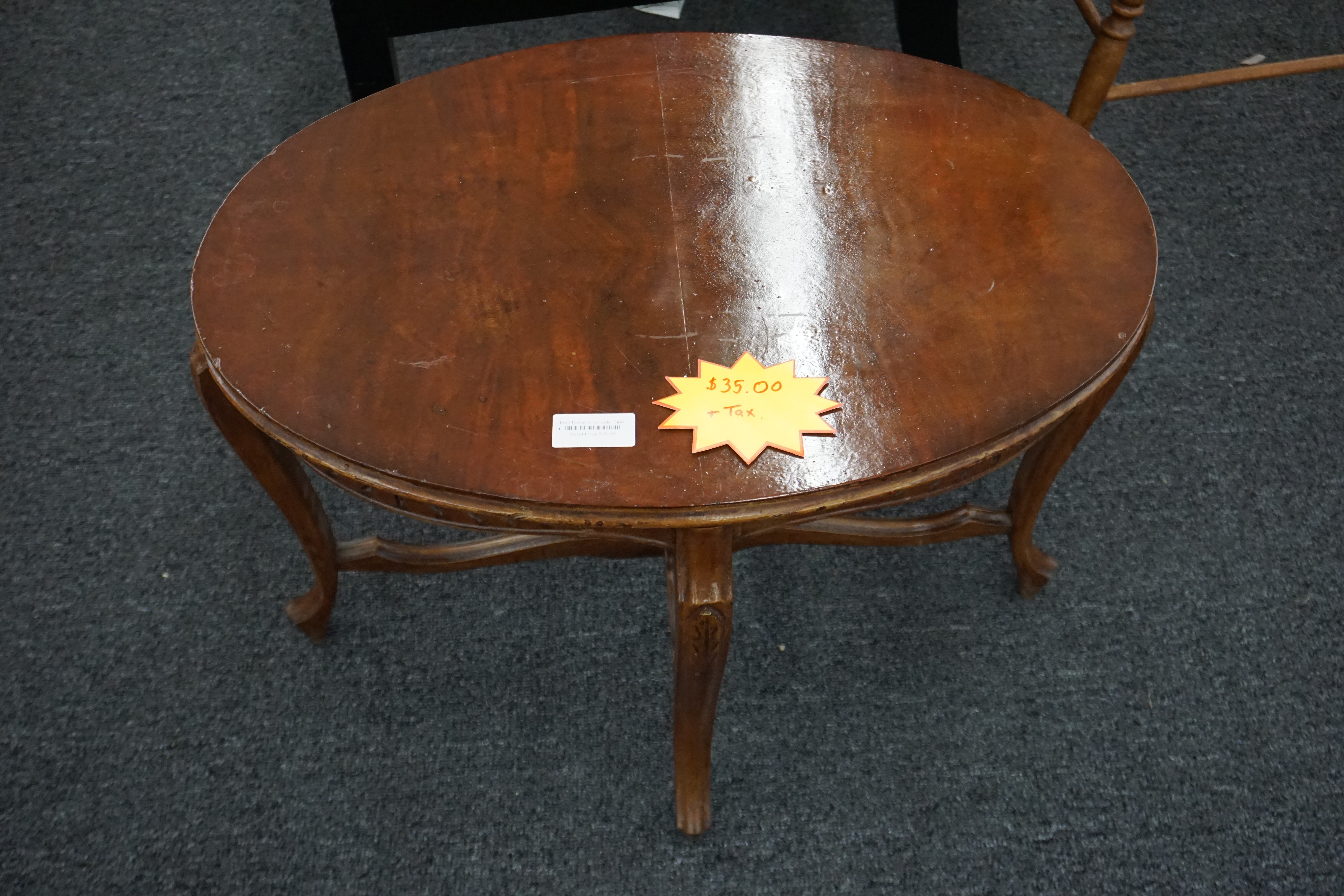 (image for) Gold-painted wooden side/ entry table (8852)