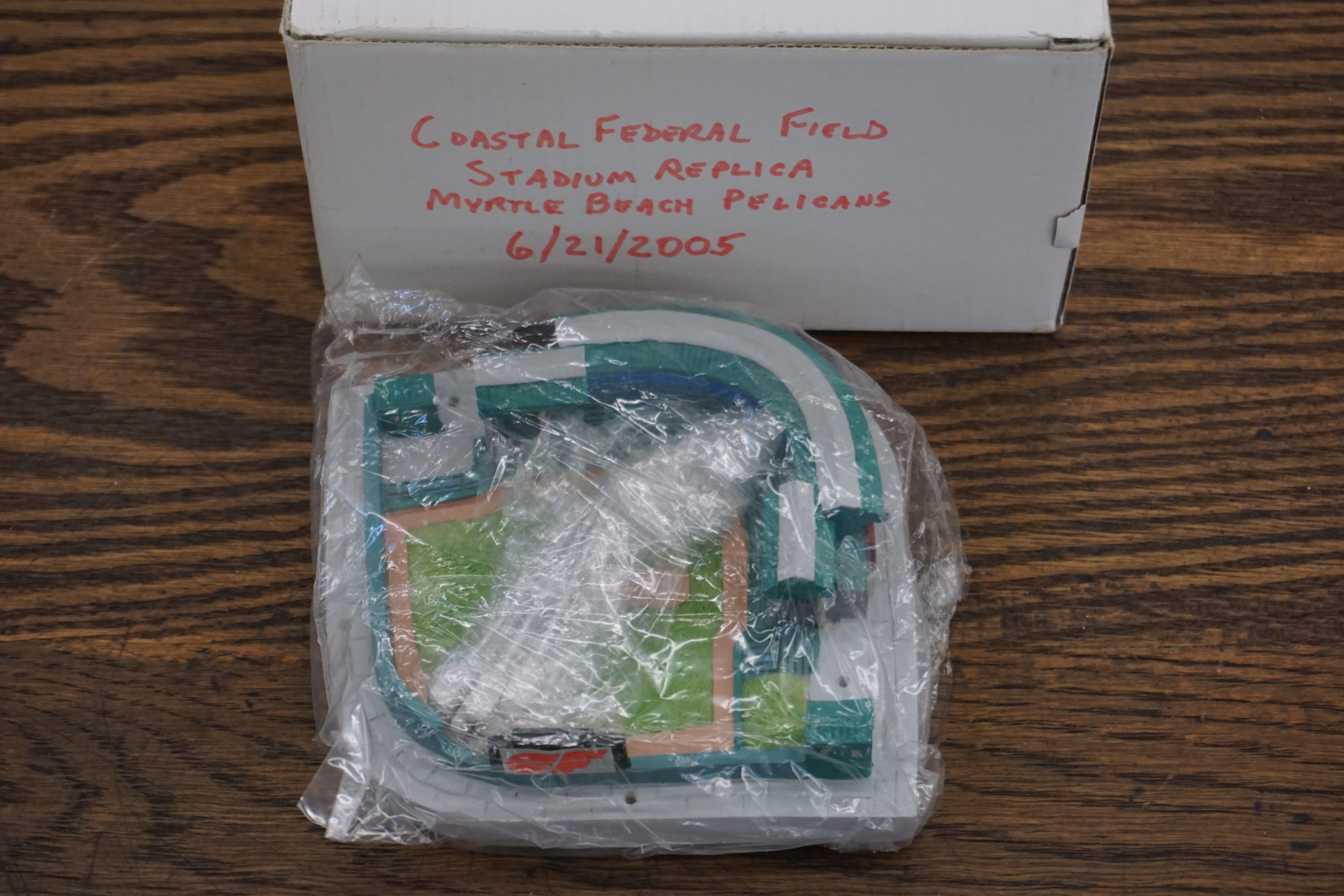 (image for) Coastal Federal "Myrtle Beach Pelicans" stadium replica with original box (0432)