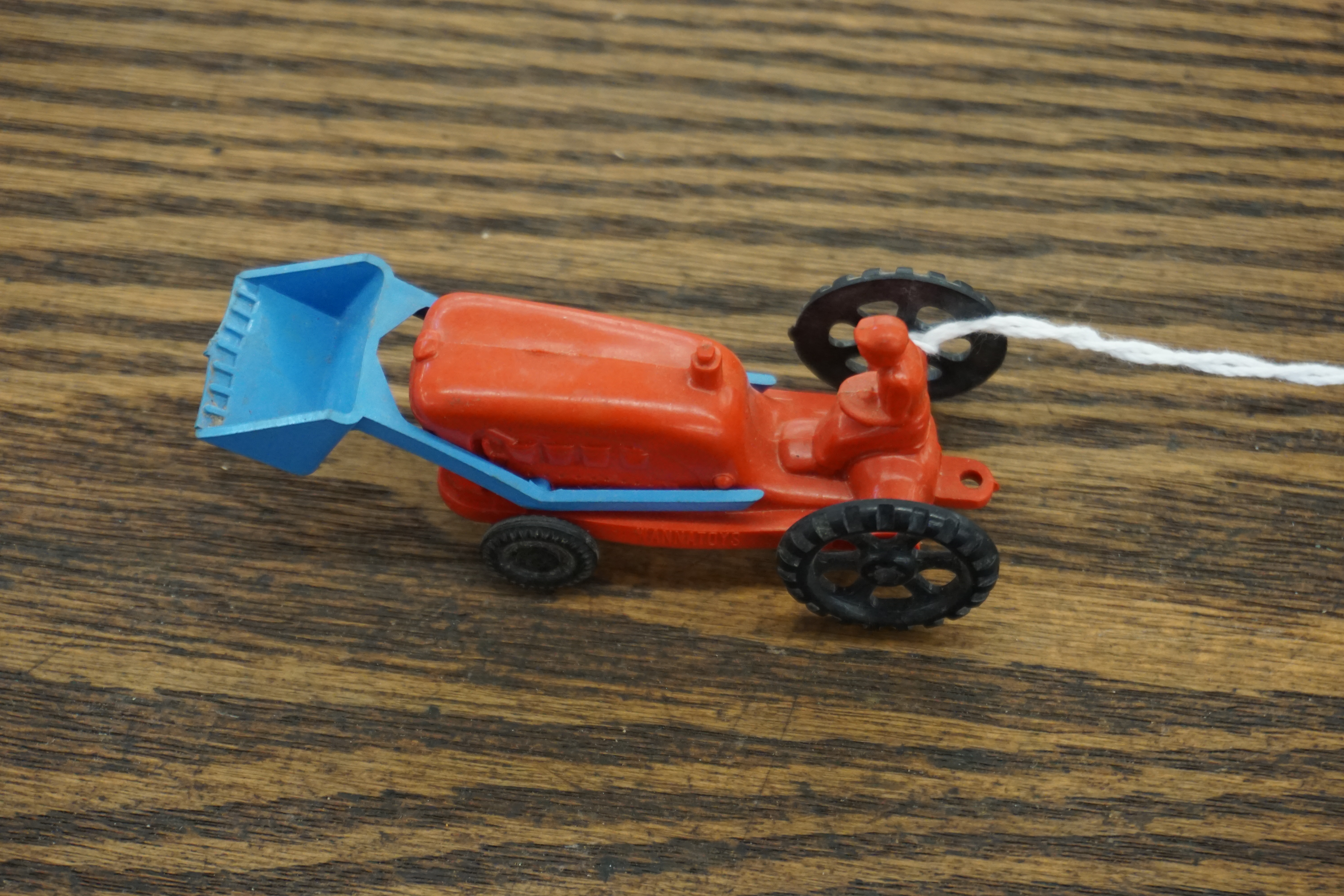 (image for) Plastics toy tractor made by Wannatoys made in U.S.A. (1446)