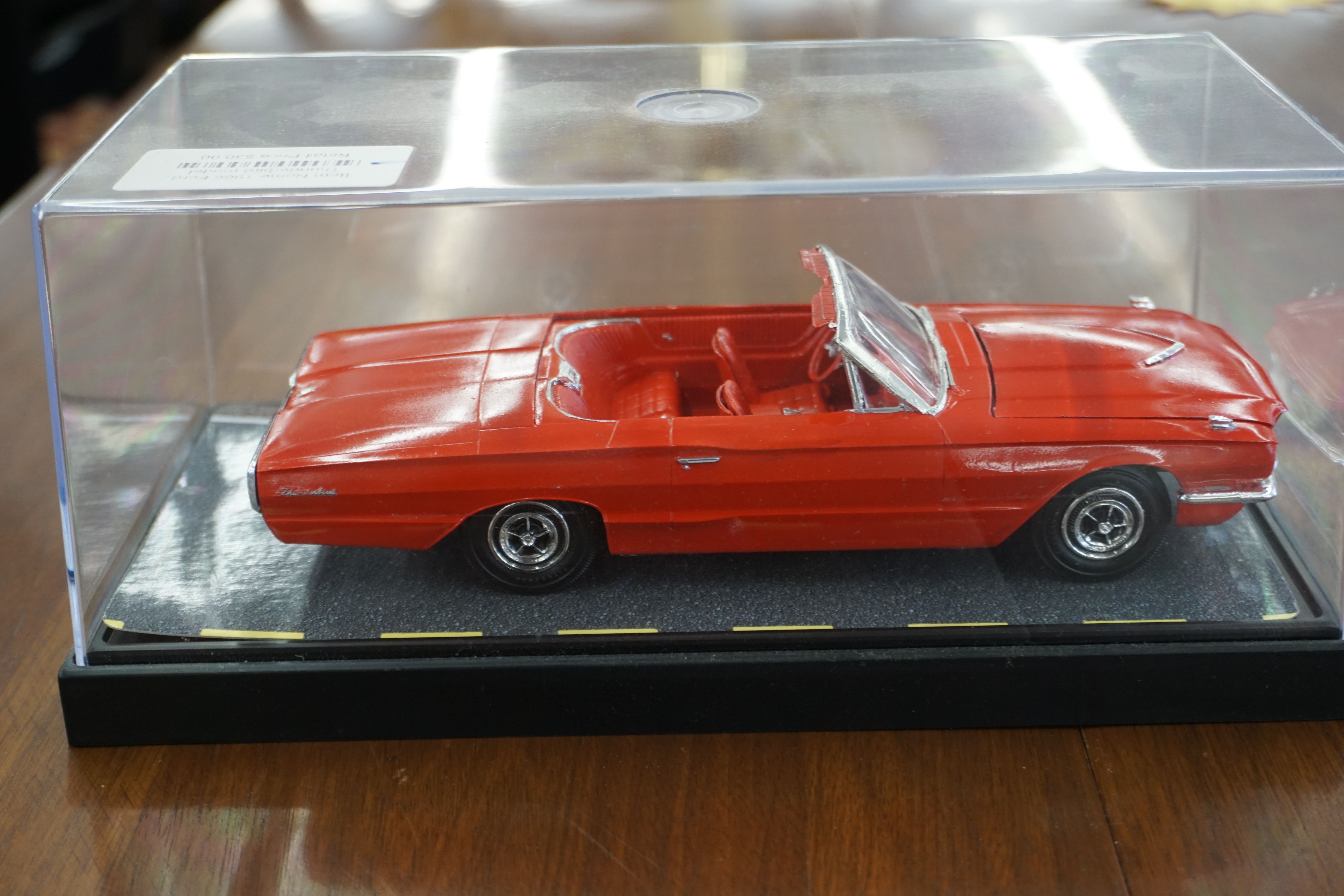 (image for) 1966 Ford Firebird car model with display case (4535)