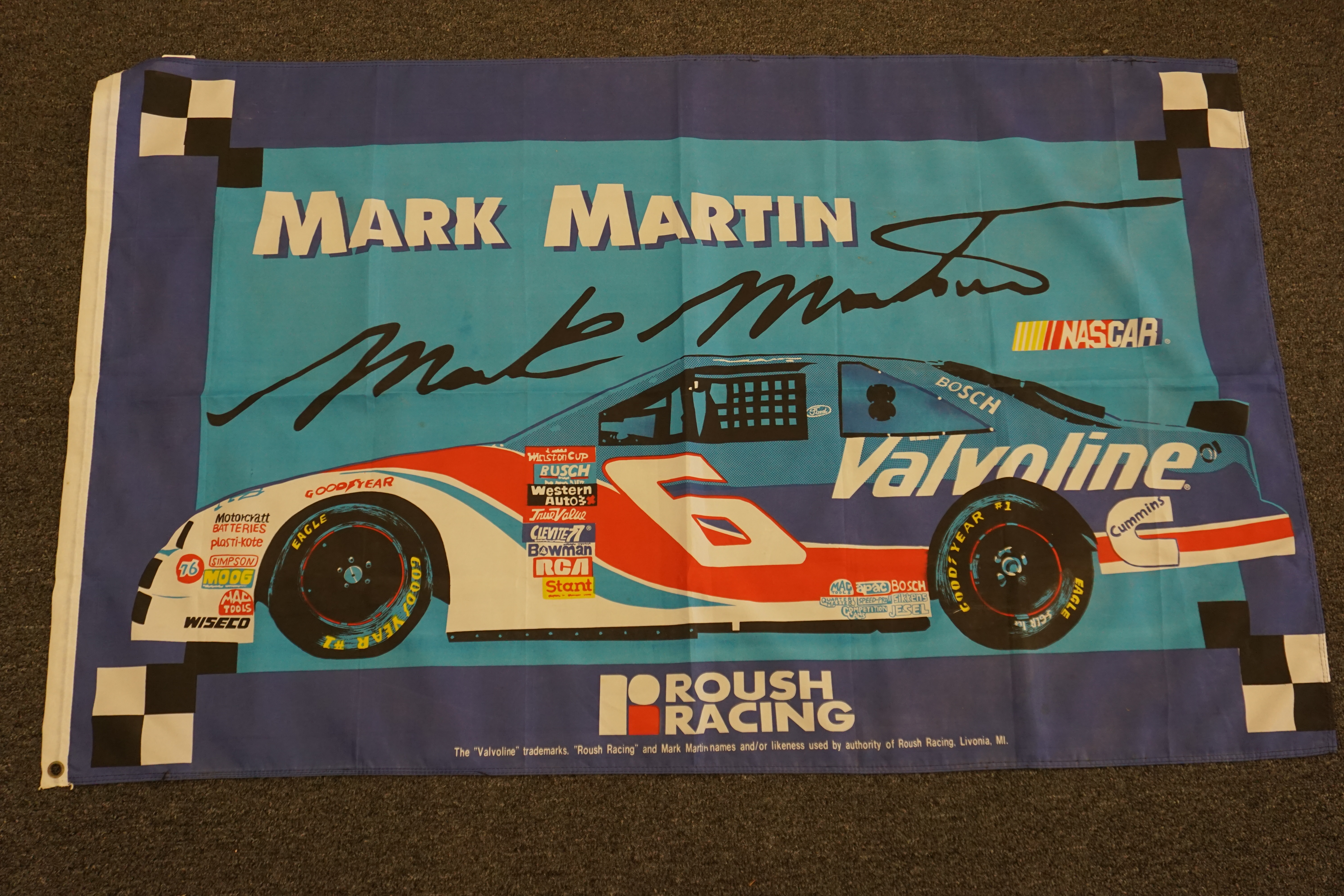 (image for) Mark Martin #6 Nascar banner (9967)