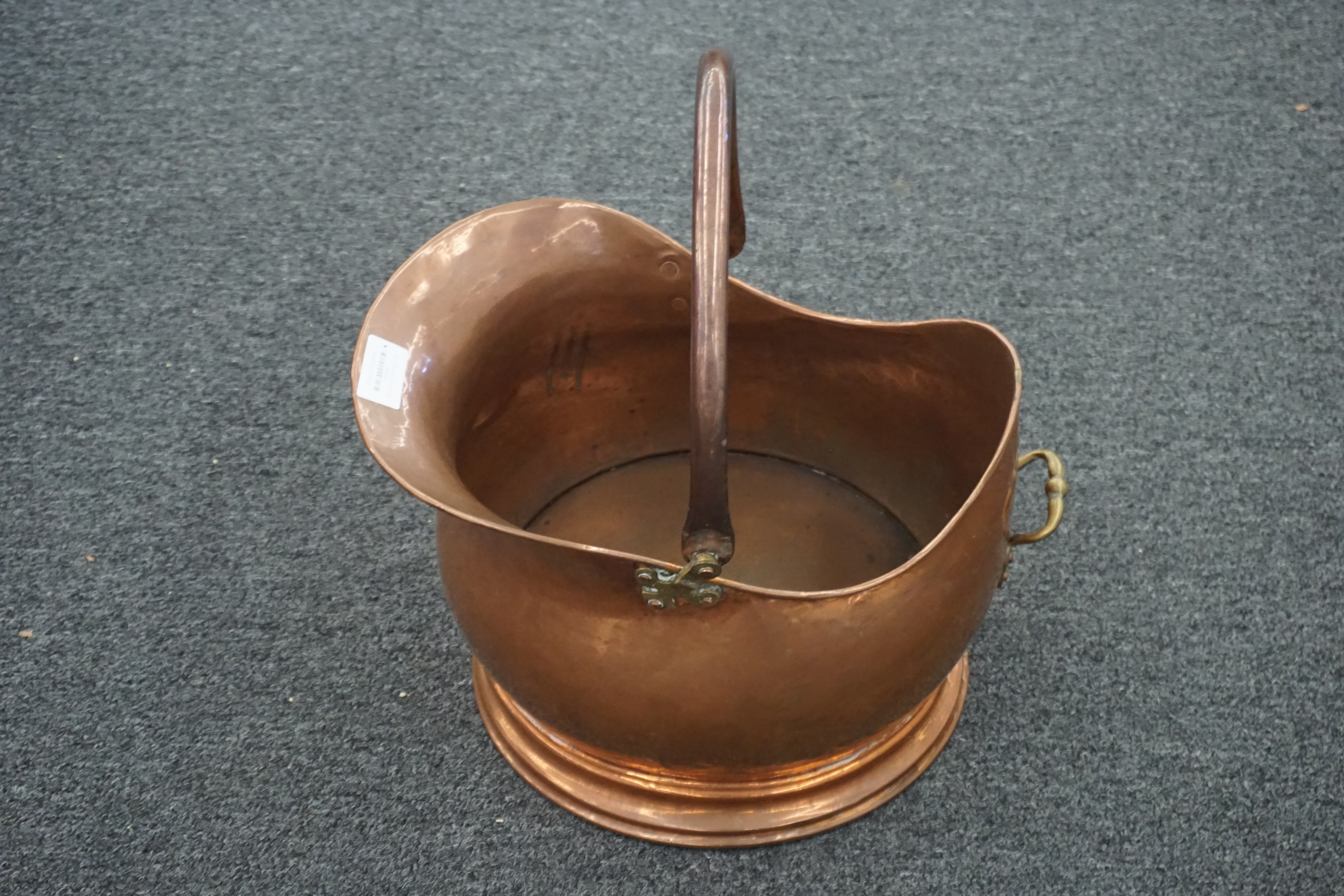 (image for) Vintage copper coal bucket (9964)