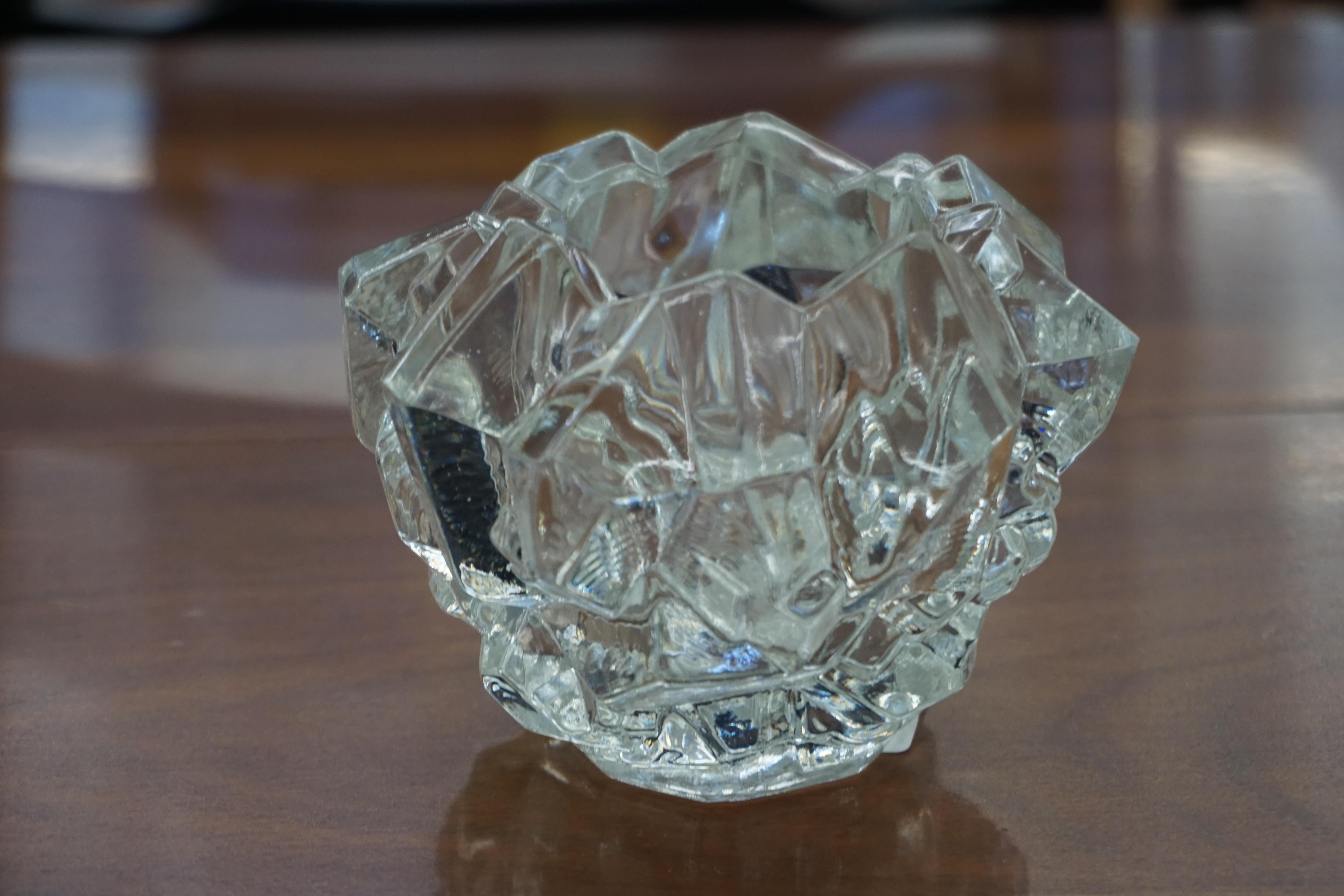 (image for) Gobel lead crystal candle holder made in West Germany (9595)