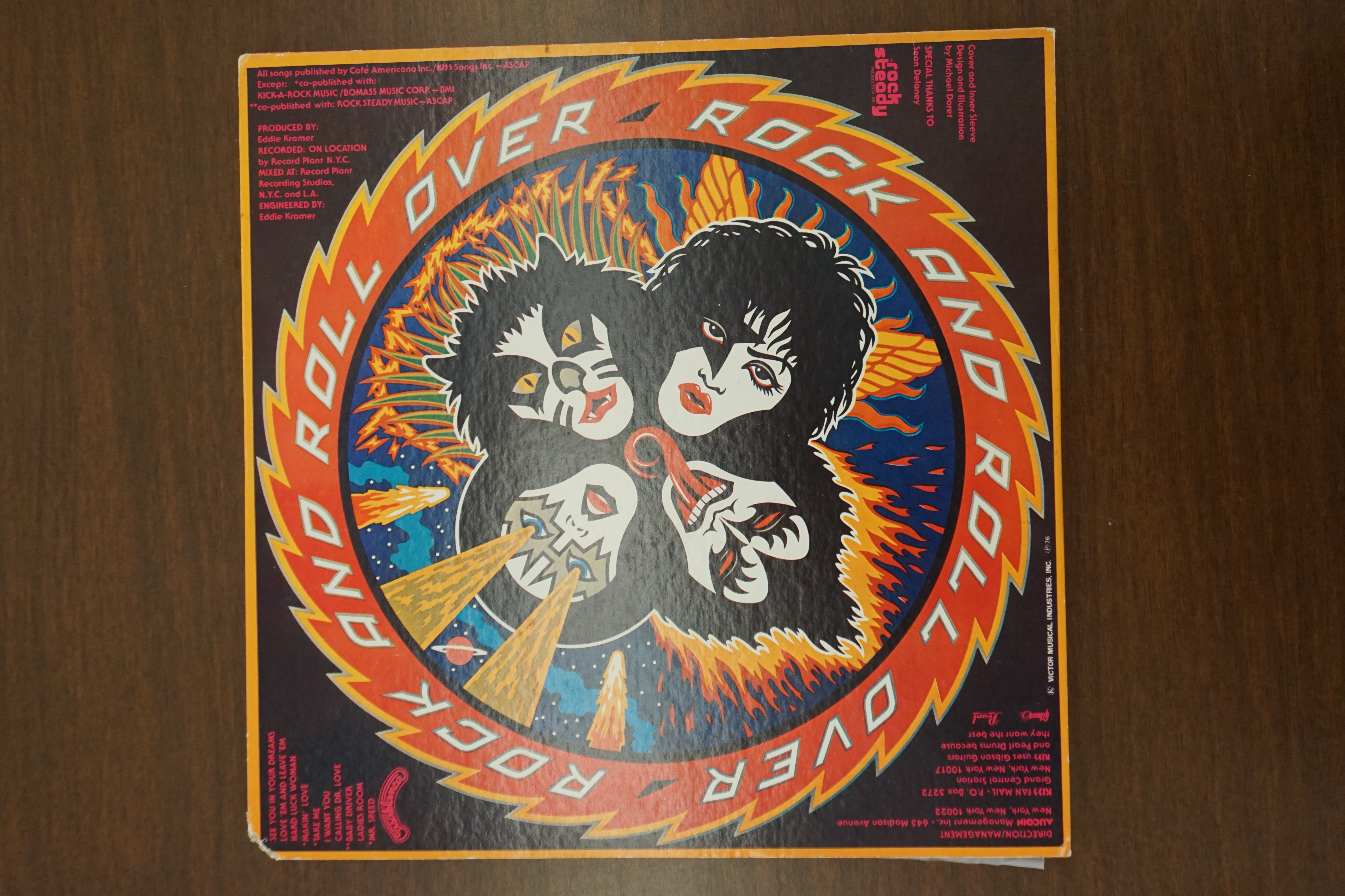 (image for) Kiss Rock and Roll Over vinyl with jacket (10189)