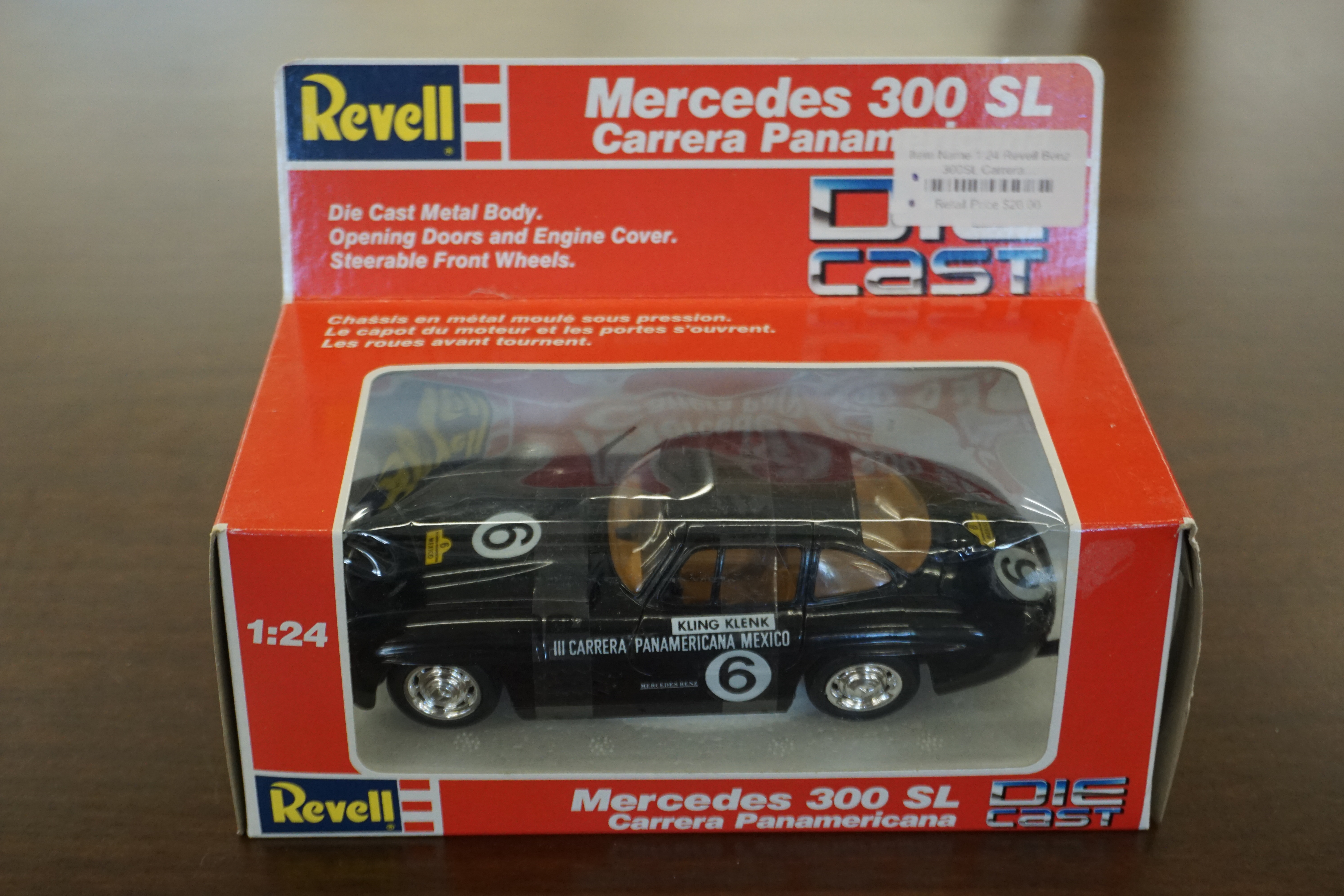 (image for) Revell 1/24 scale Mercedes 300SL Carrera Panamericana (4380)