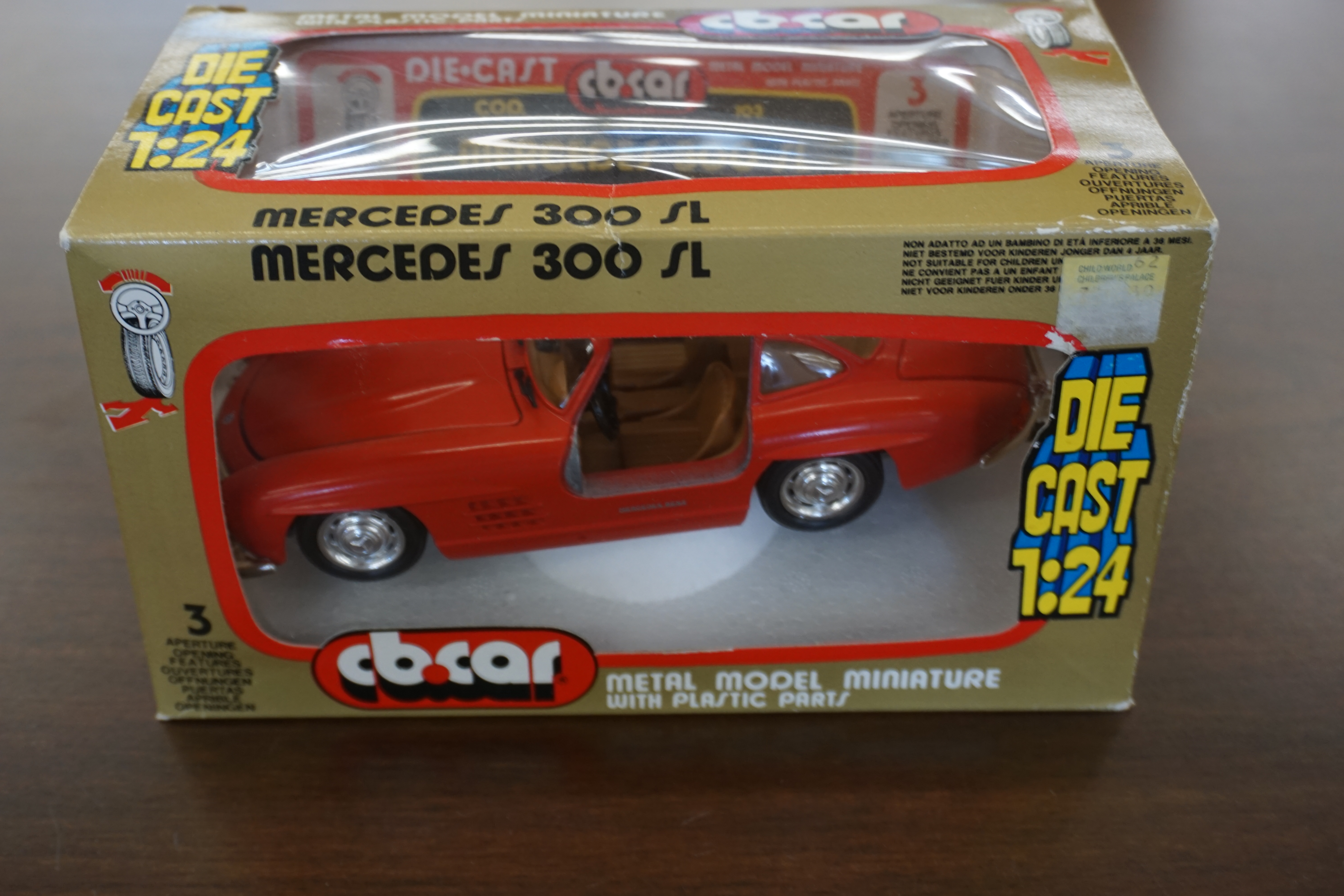 (image for) CB. Car 1/24 scale Mercedes 300 SL Red (4399)