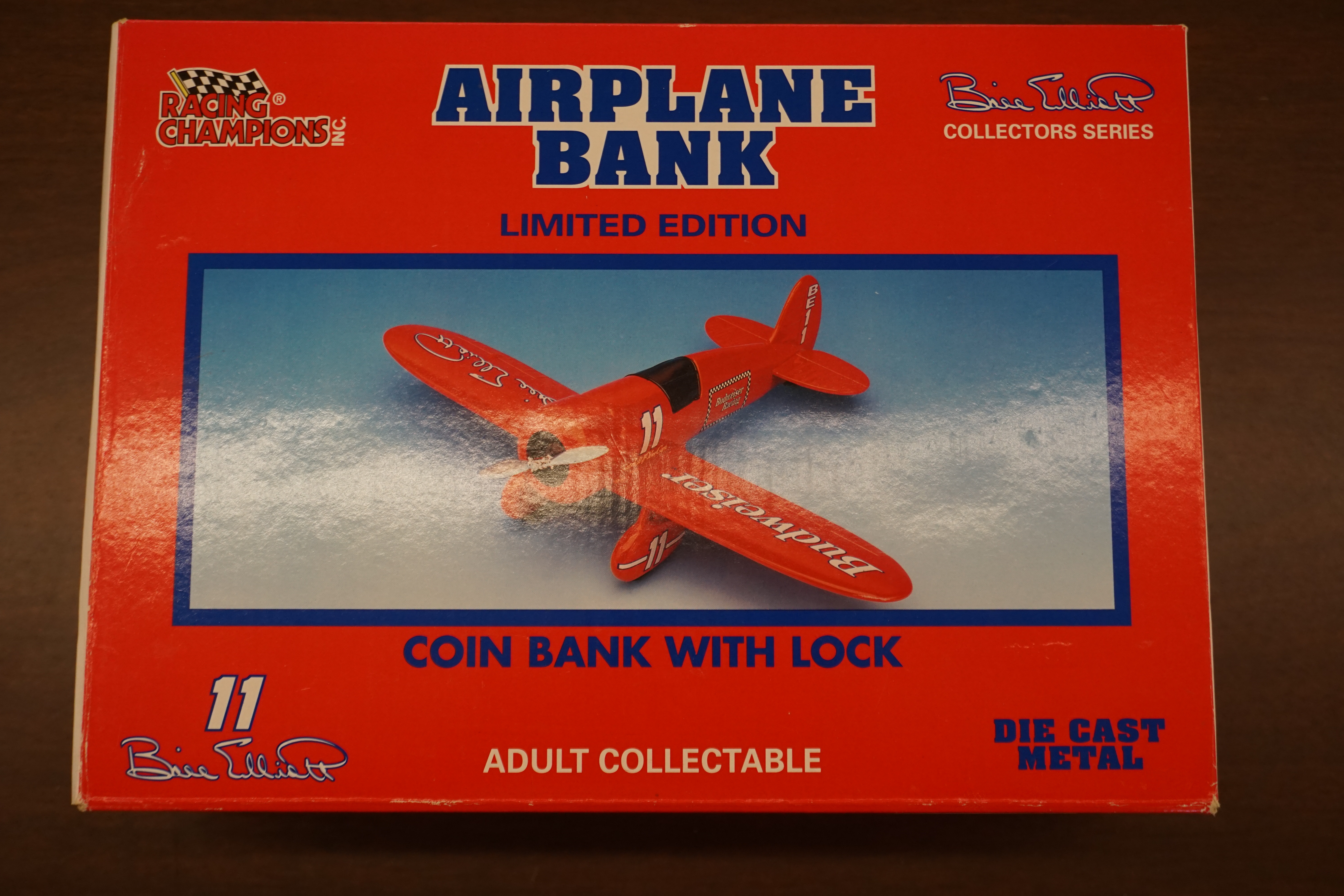 (image for) Racing Champions Bill Elliott #11 Nascar Air Plane Bank Die Cast (0131)