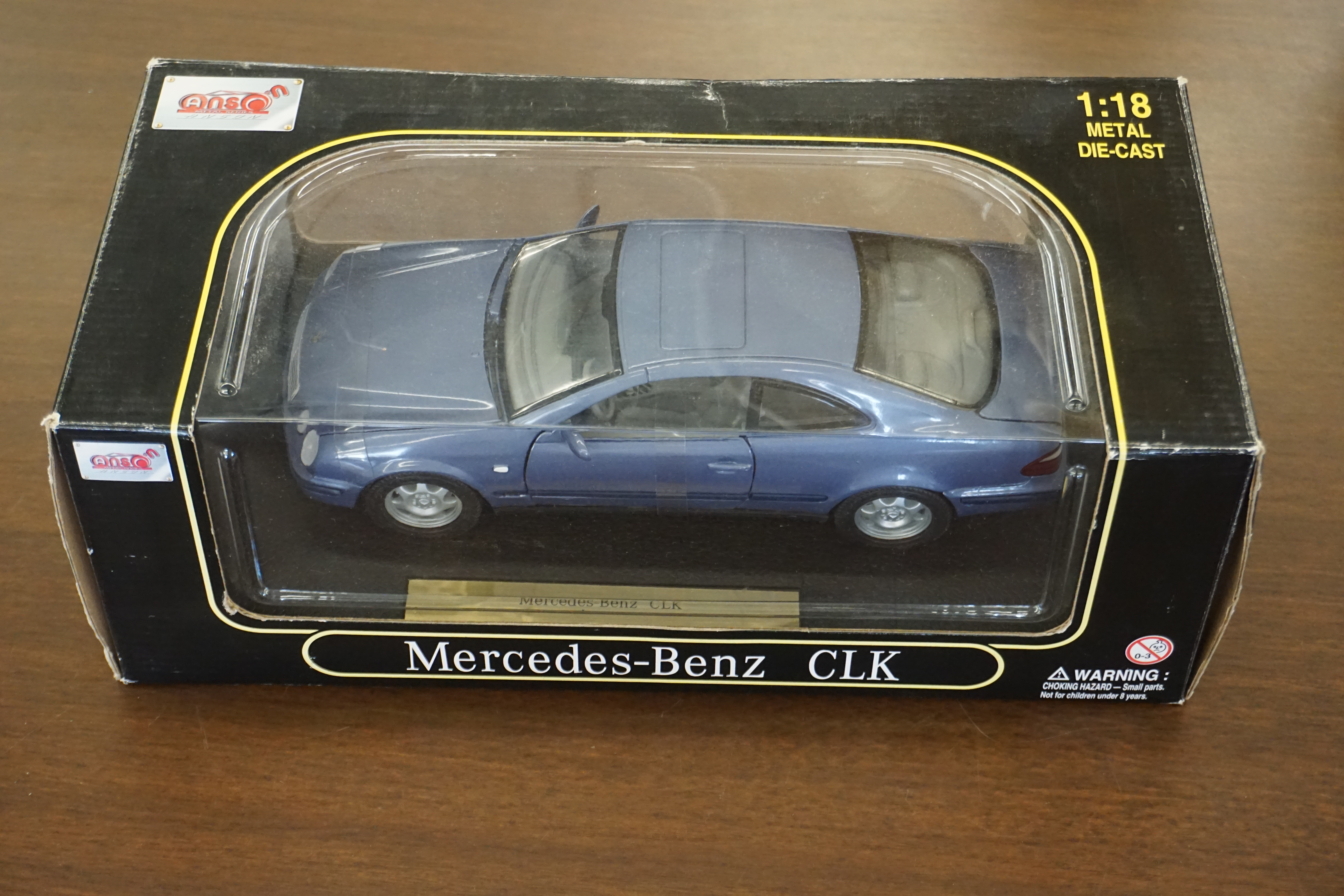 (image for) Anson 1/18 Scale Mercedes CLK Blue (4251)