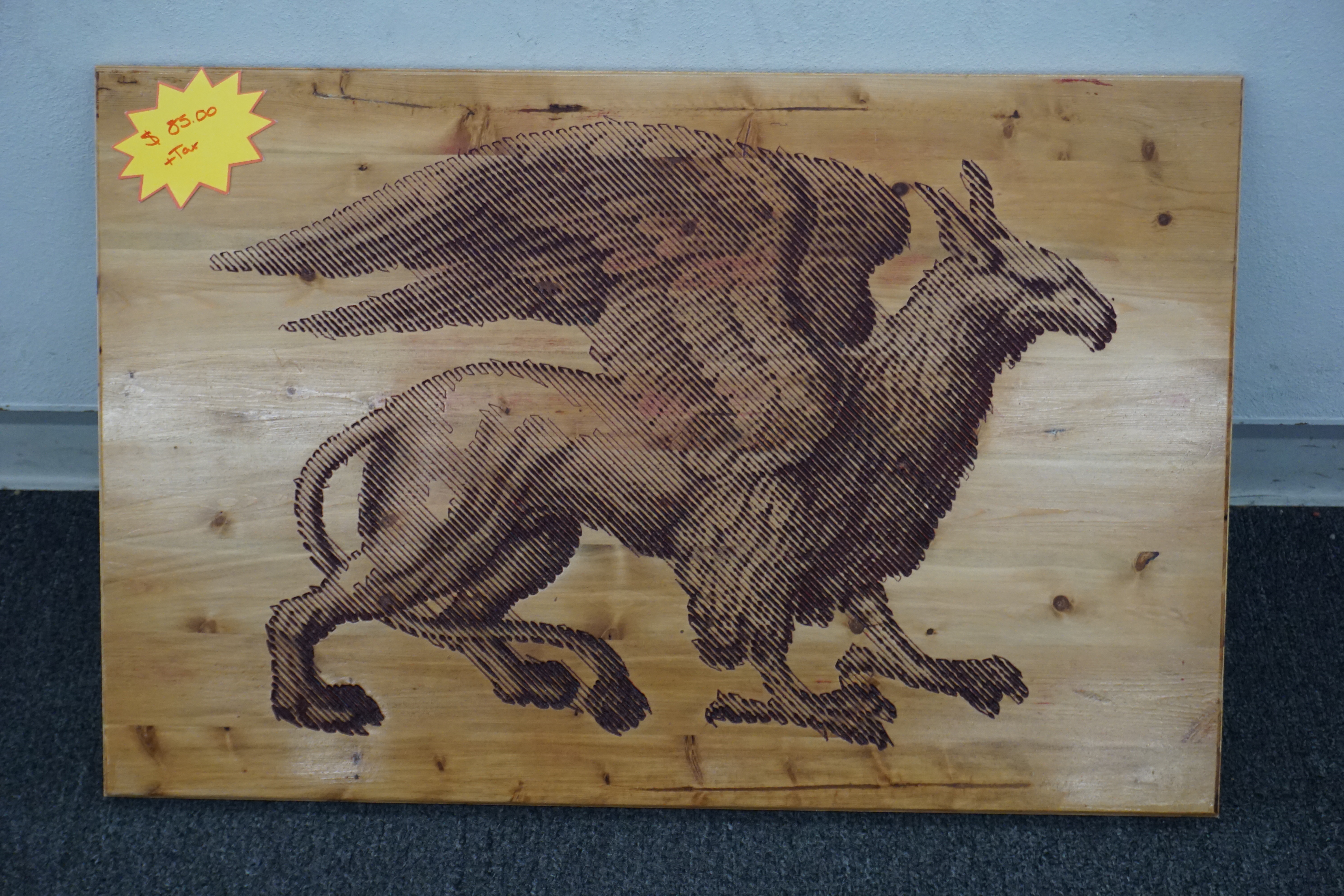 (image for) Handmade Griffin wall art Plaque / Sign (10355)