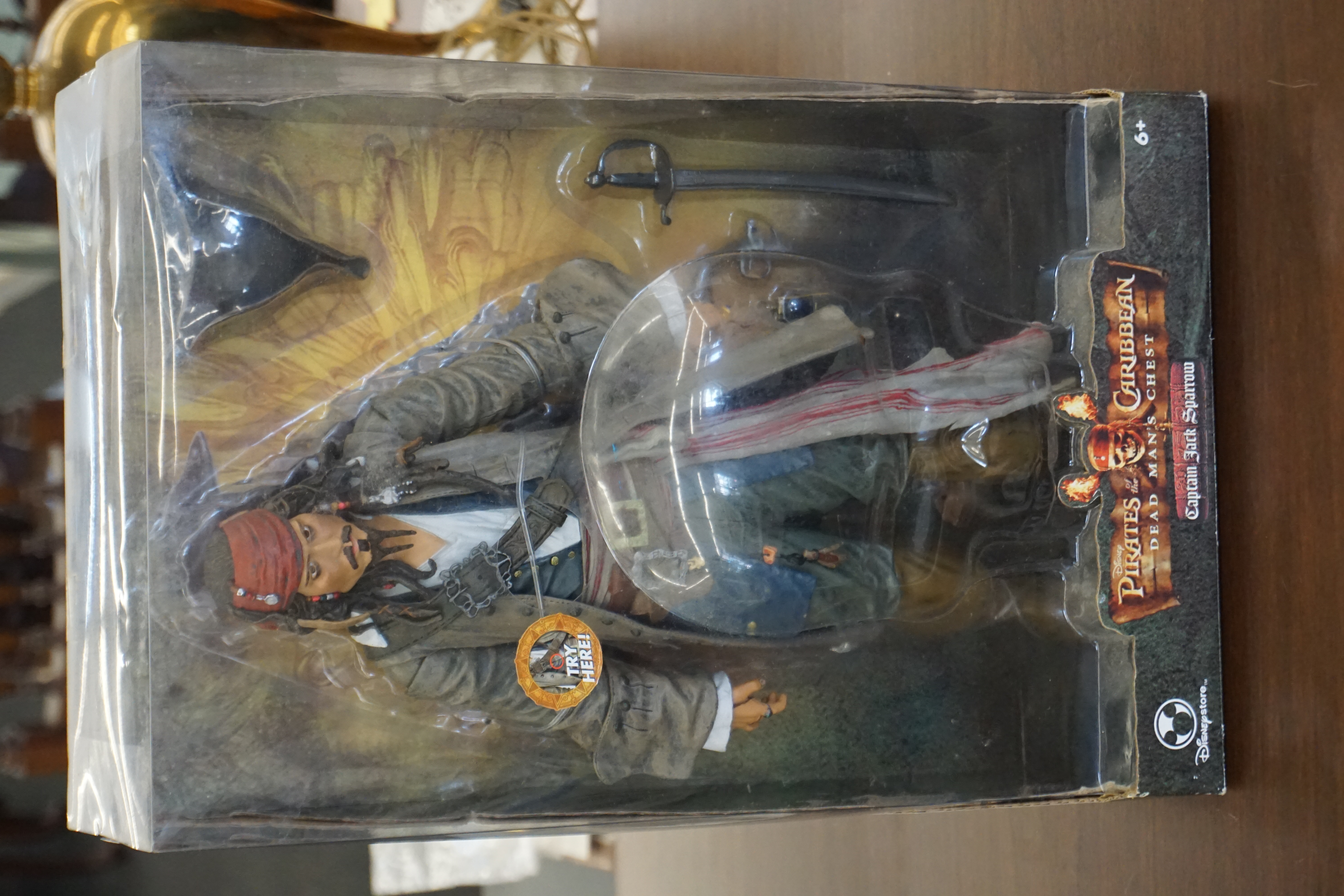 (image for) Disney Store Pirate of the Caribean Deads Mans Chest Captian Jack Sparrow 16" Figure (9840)