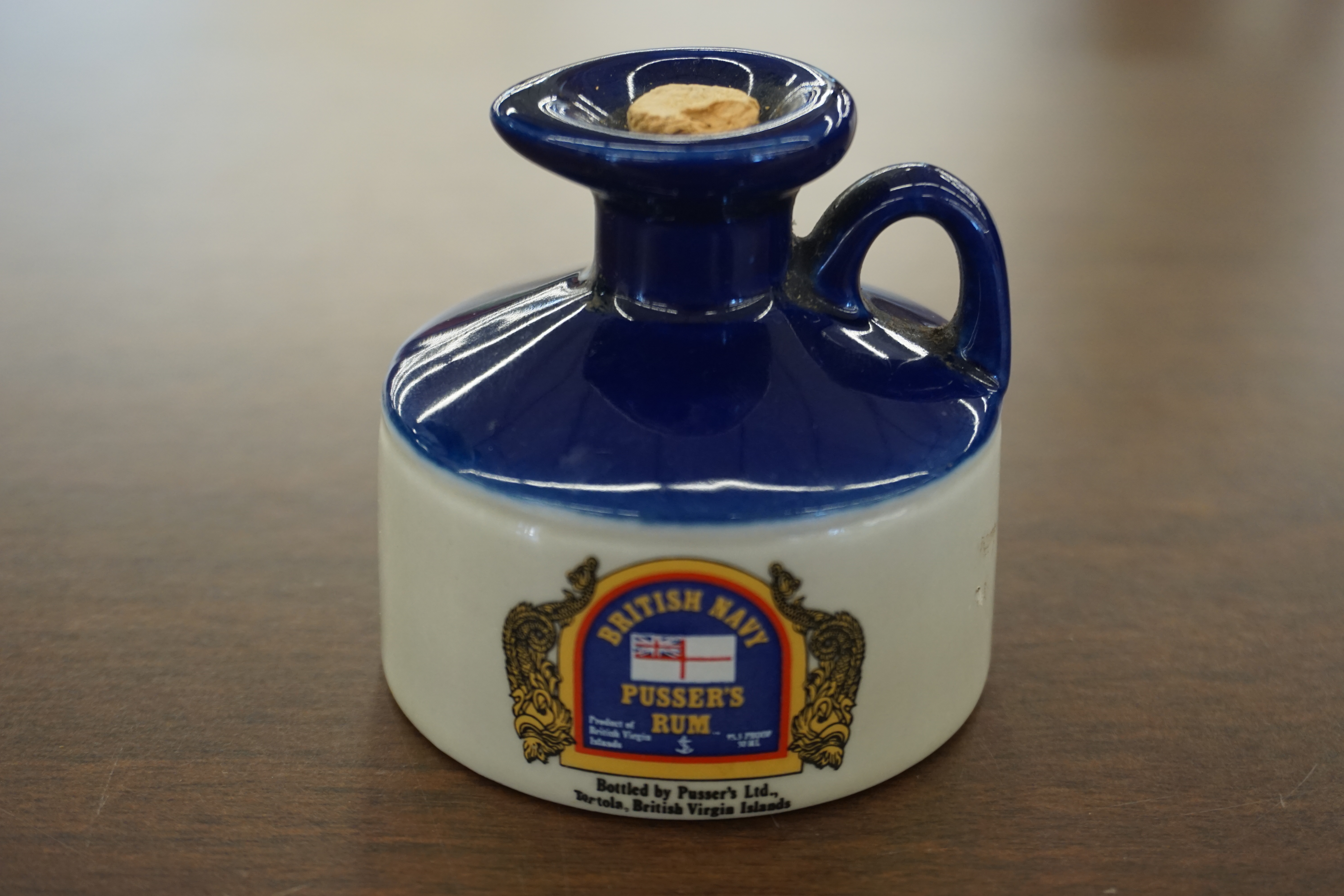 (image for) Vintage British Pusser's Rum 50 mL bottle (9955)