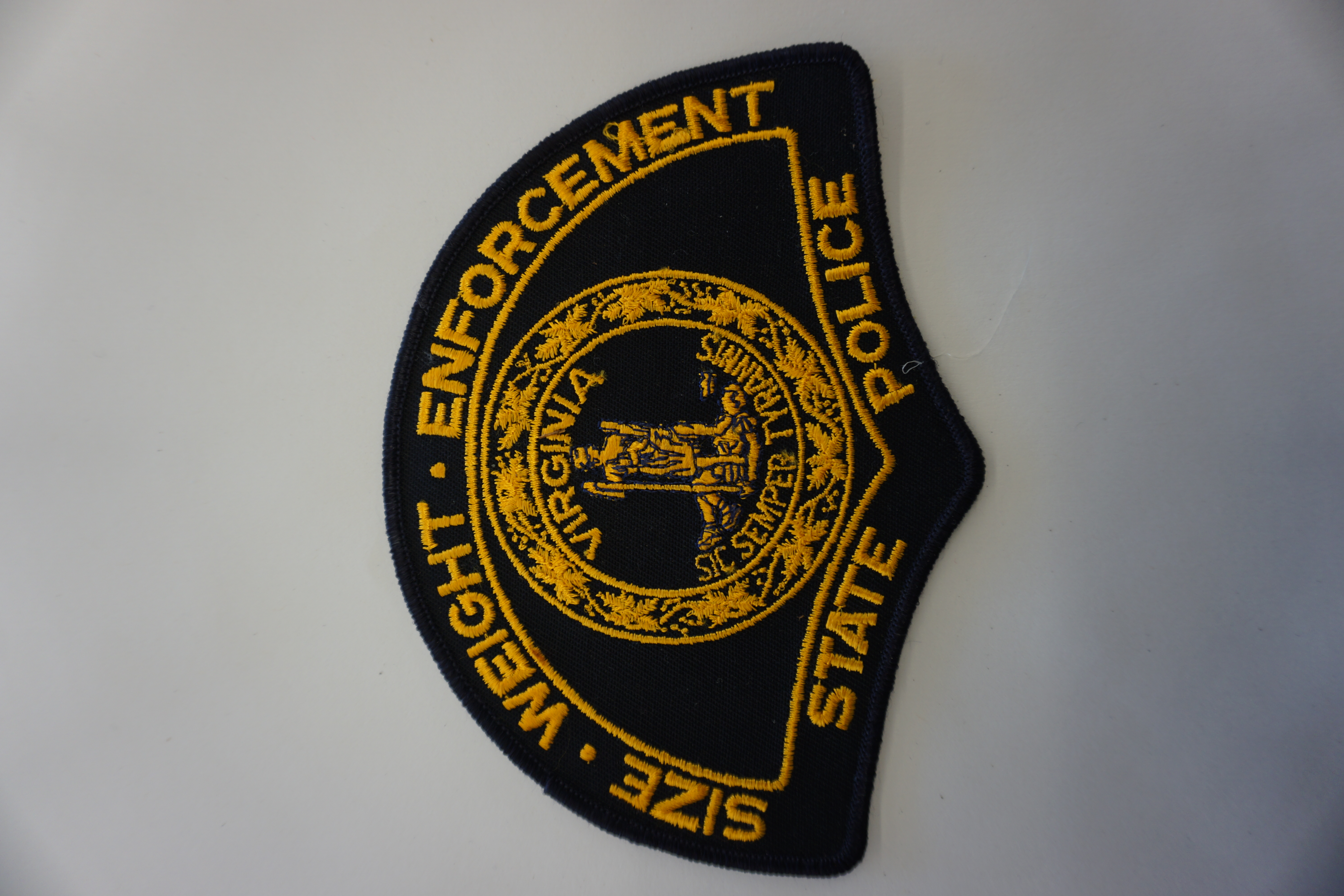 (image for) Size Weight Enforcement Virginia State Police Patch 6" x 4.5" (10462)