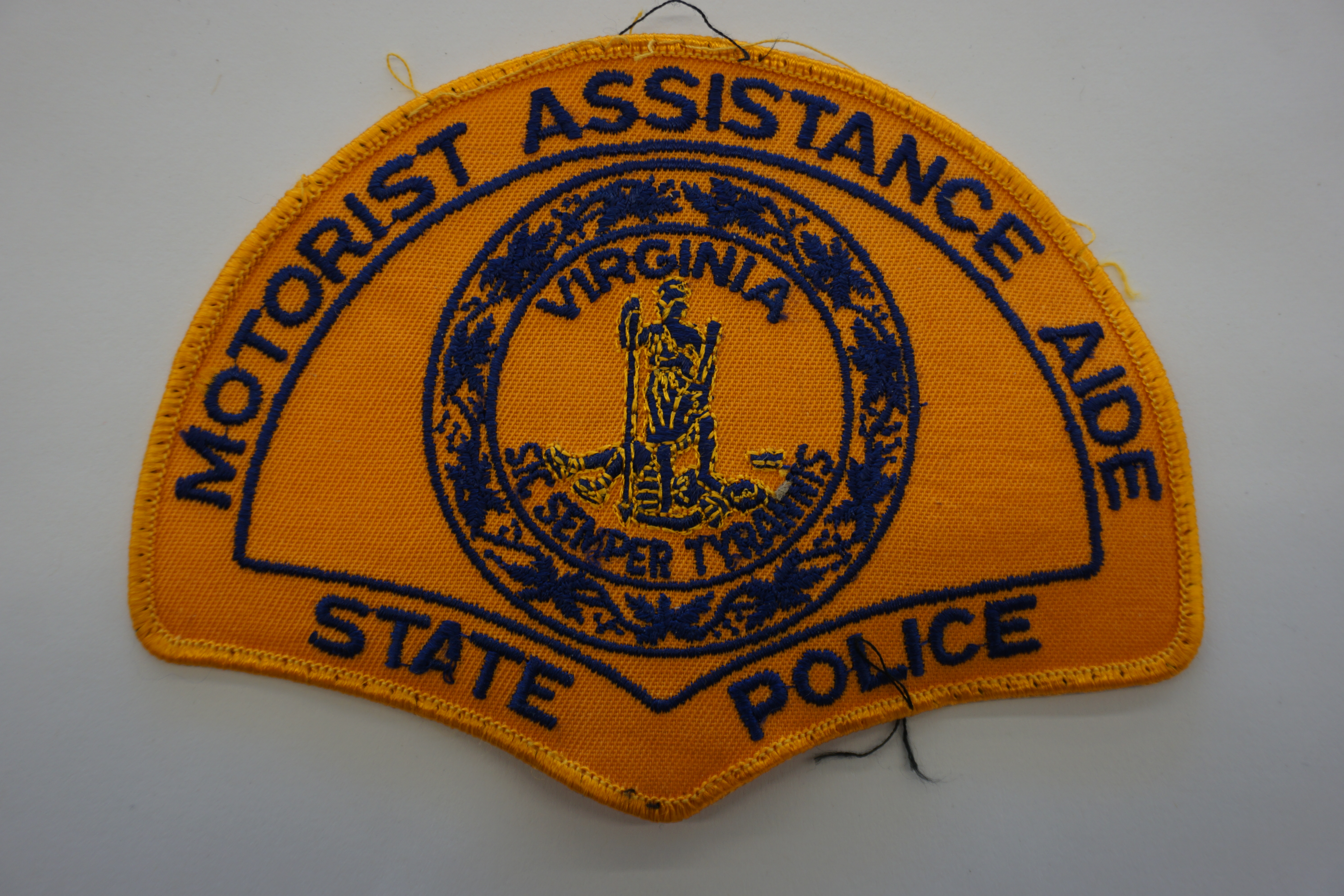 (image for) Virginia Motorist Assistance Aide State Police Patch 6" x 4.5" (10460)