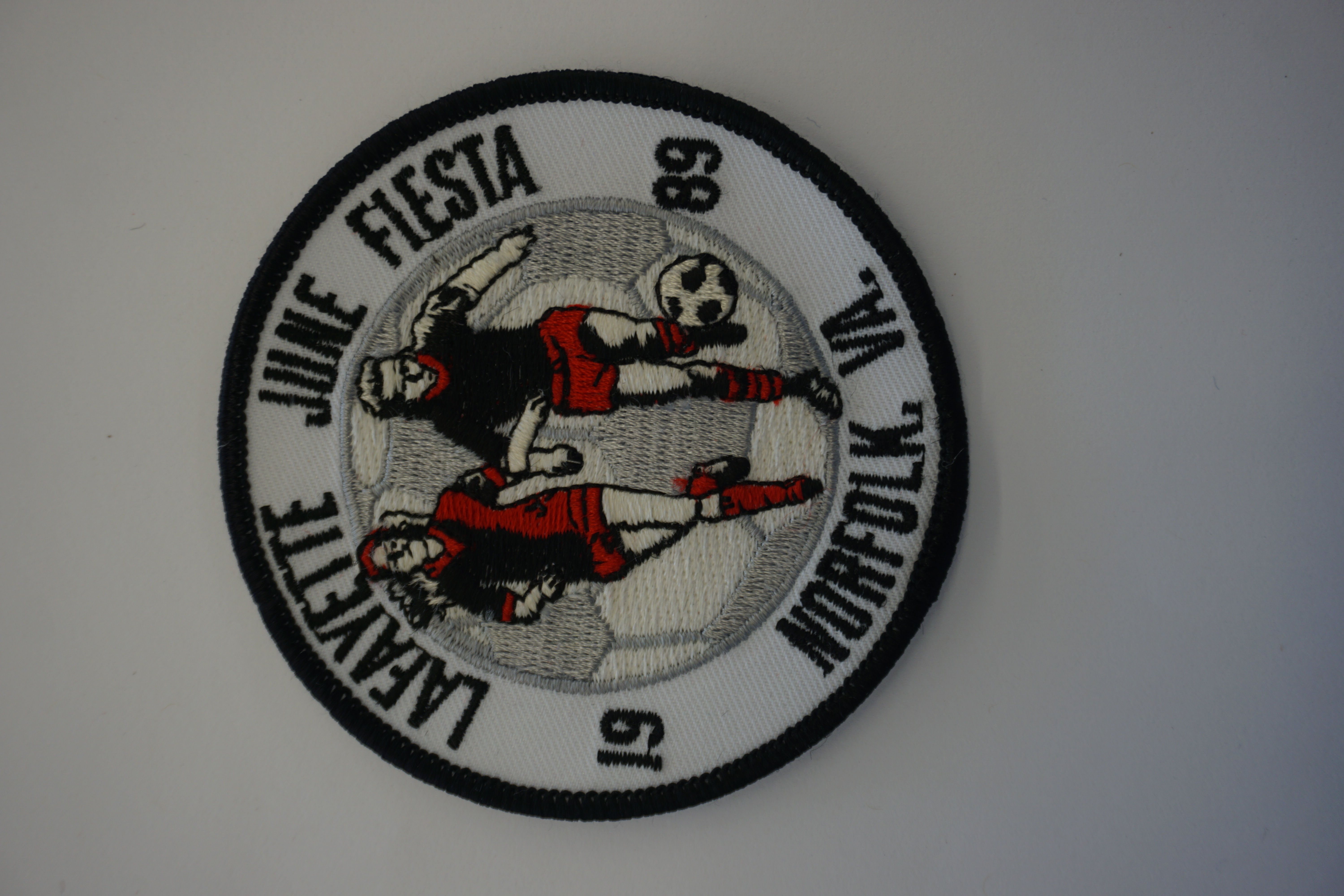 (image for) 1989 Lafavette June Fiesta Norfolk Va Soccer Patch 3.5" x 3.5" (10500)