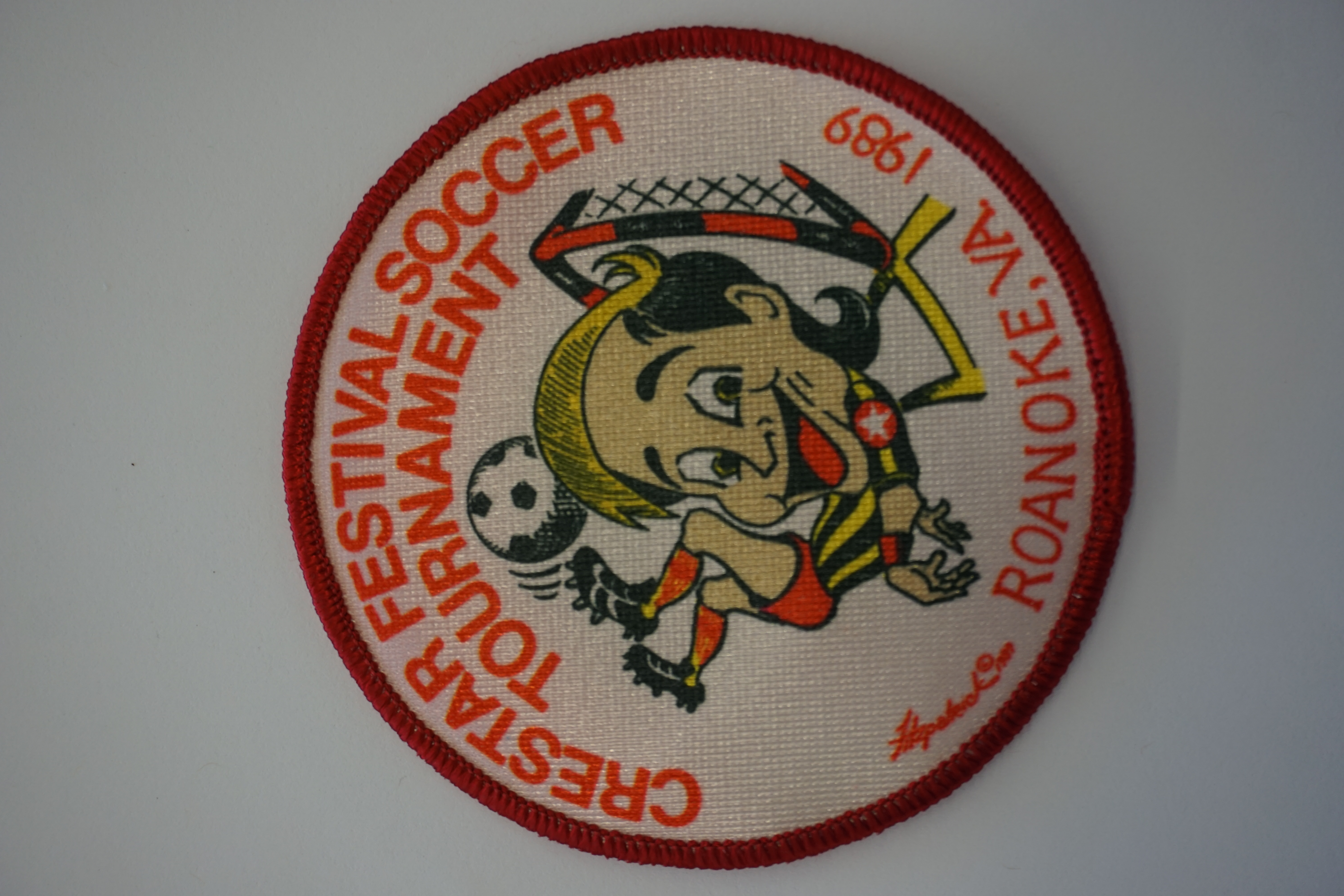 (image for) 1989 Crestar Festival Soccer Tournament Roanoke Va Patch 3.5" x 3.5" (10504)