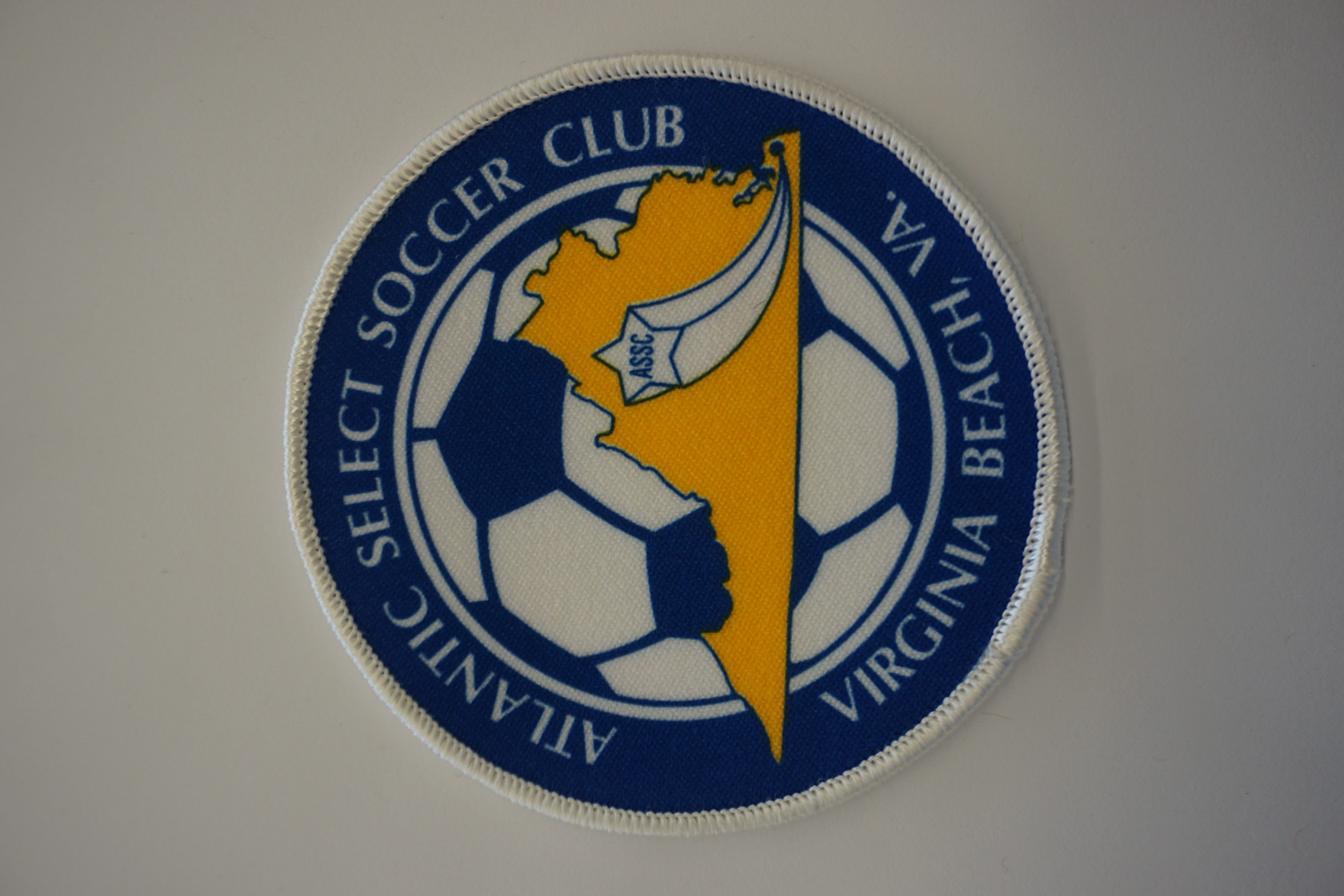 (image for) Atlantic Select Soccer Club Virginia Beach, Va Patch 3.5" x 3.5" (10507)