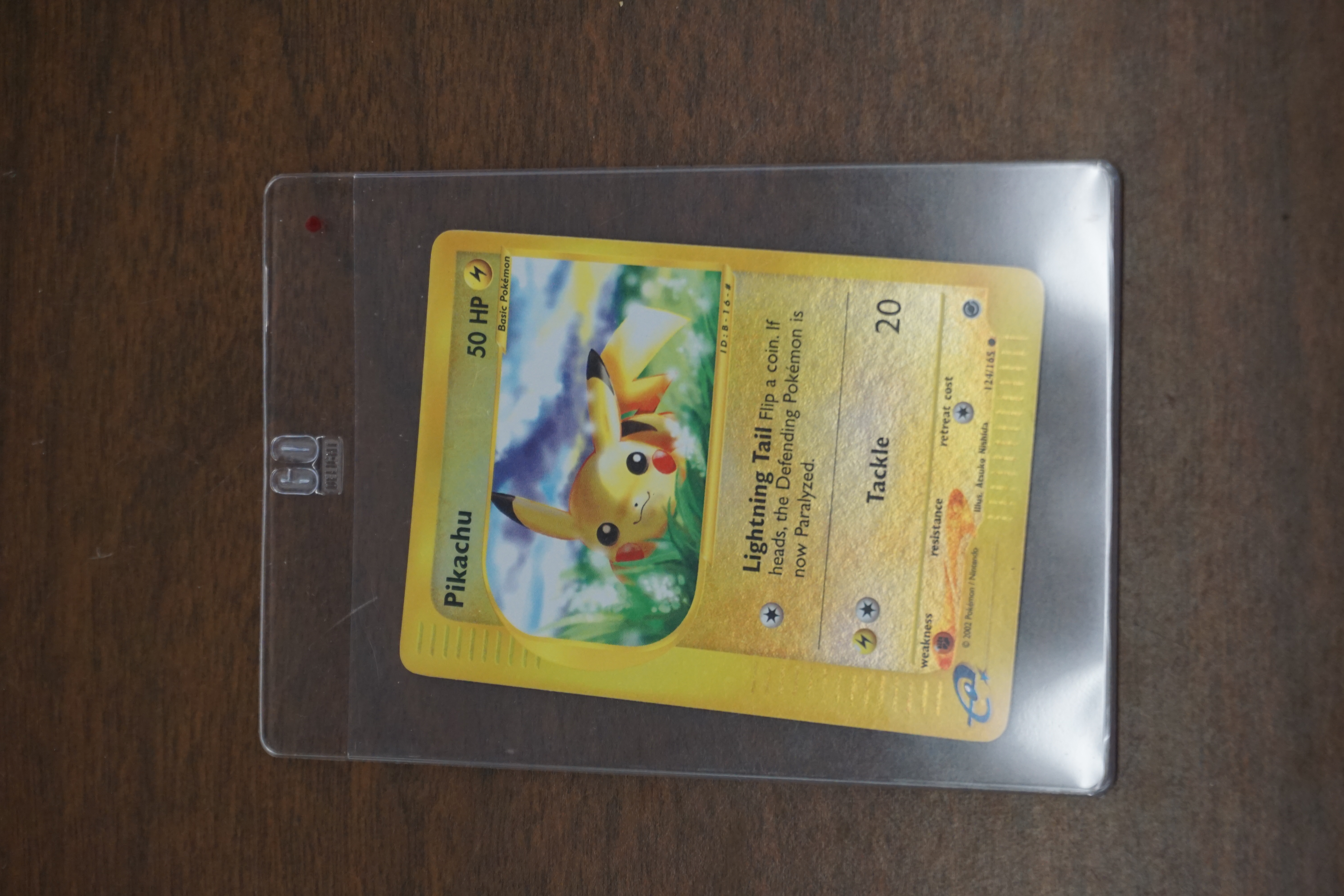 (image for) Pikachu (124) Expedition reverse holographic Pokemon card (8668)