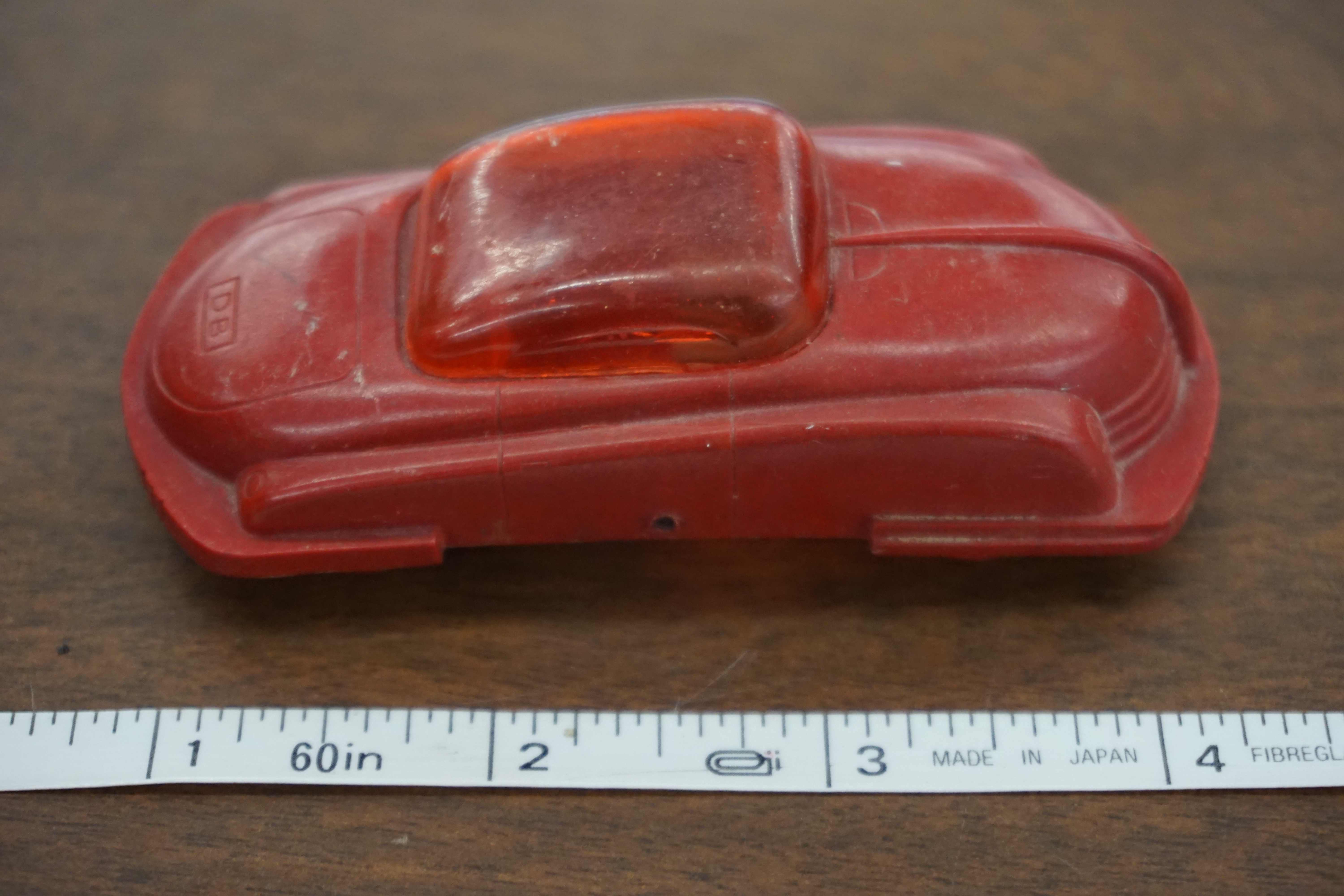 (image for) Vintage red plastics car (9256)