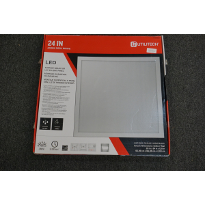 (image for) 24-inch 4000 K cool white LED surface mount or lay-in light panel new in box (7191)